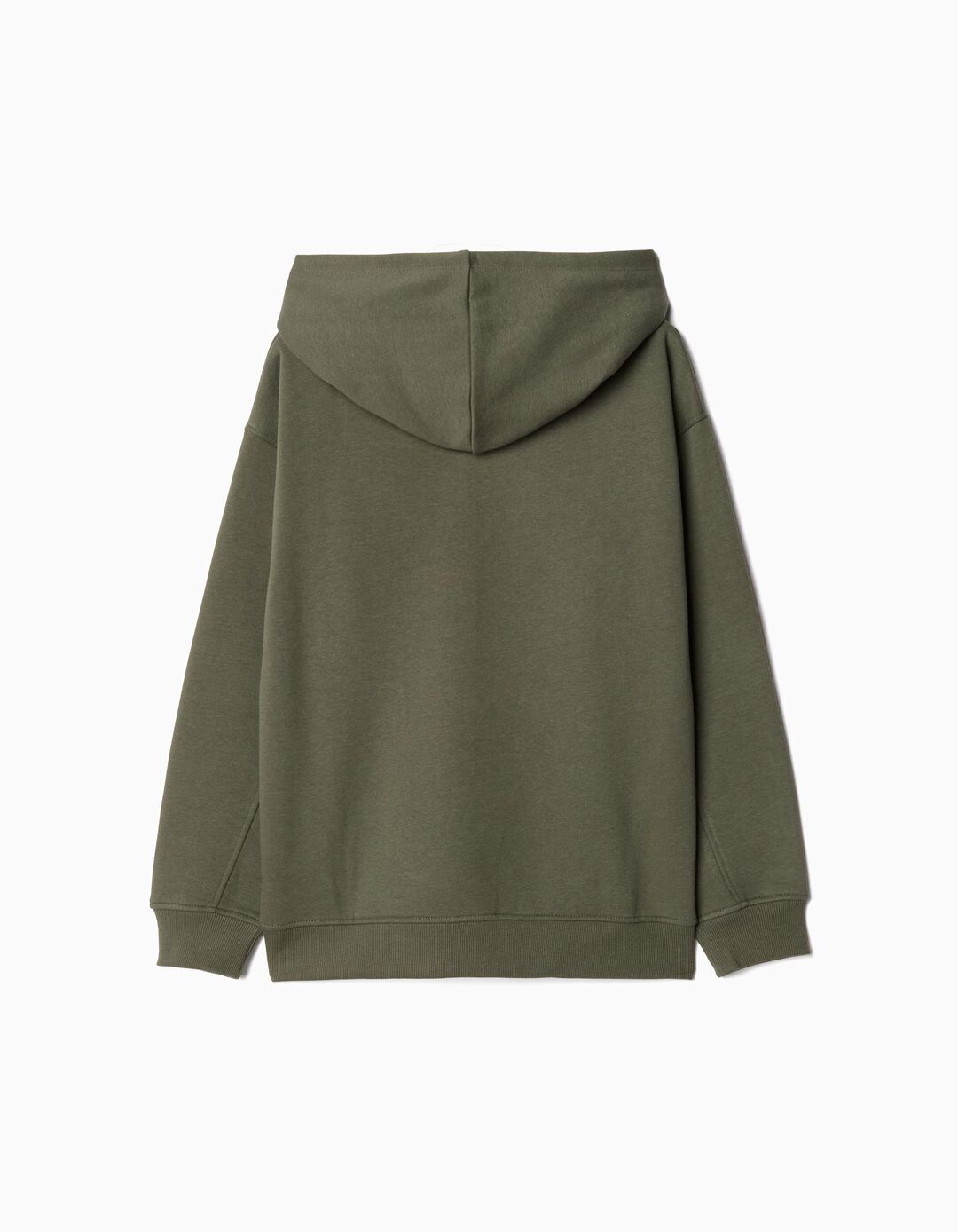 Sweatshirt Capuz Estampado, Menino, Verde Escuro