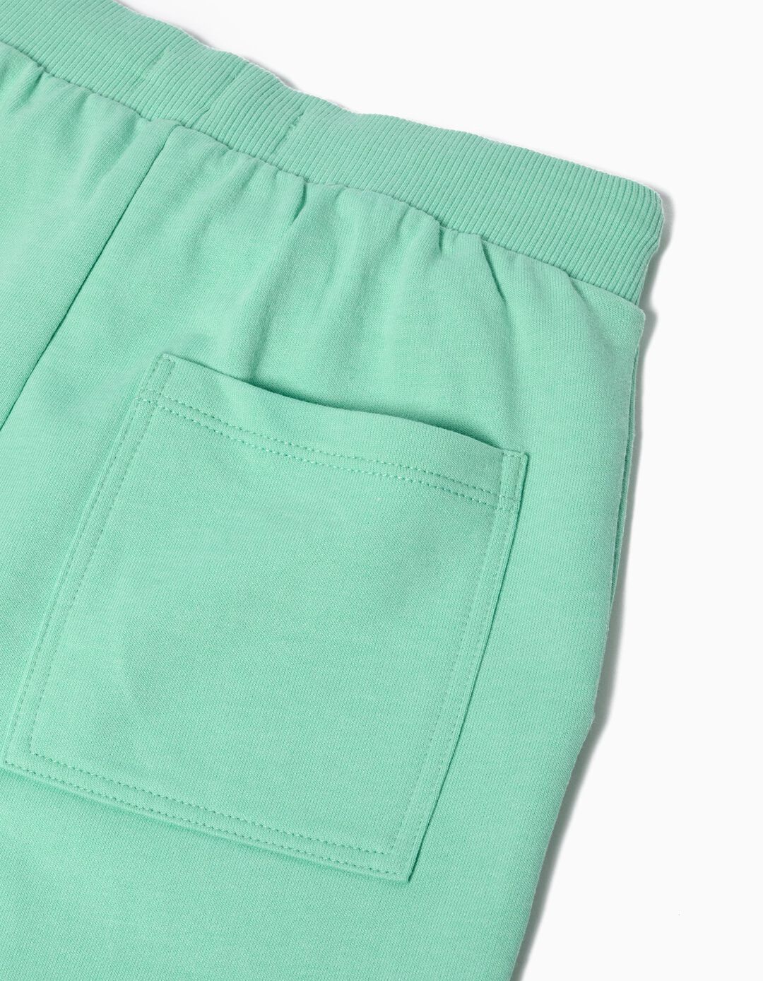 Calções Fleece, Menino, Verde Claro