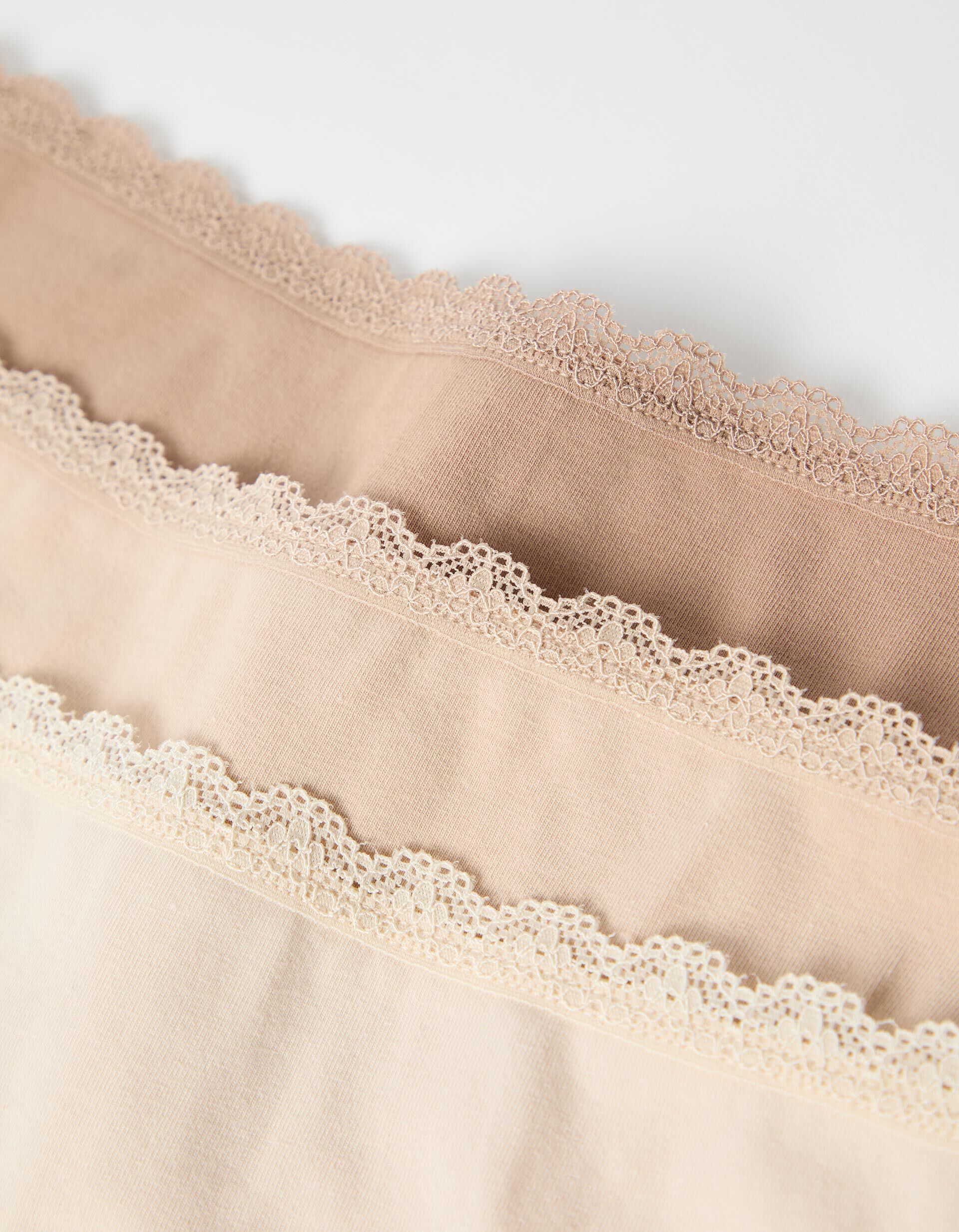 Comprar Online Pack 3 Cuecas Tanga, Mulher, Bege 