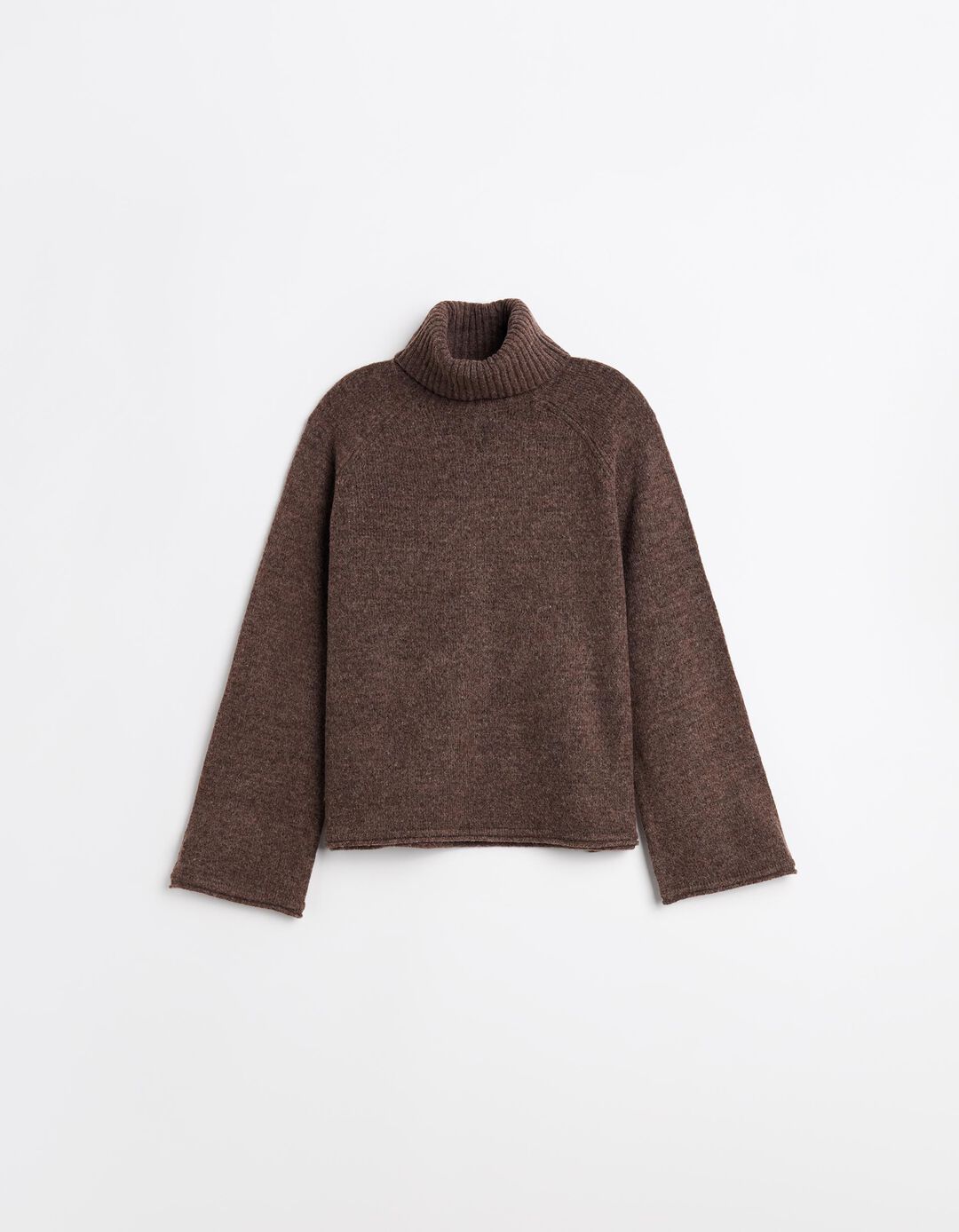 Camisola com L&atilde;, Mulher, Castanho