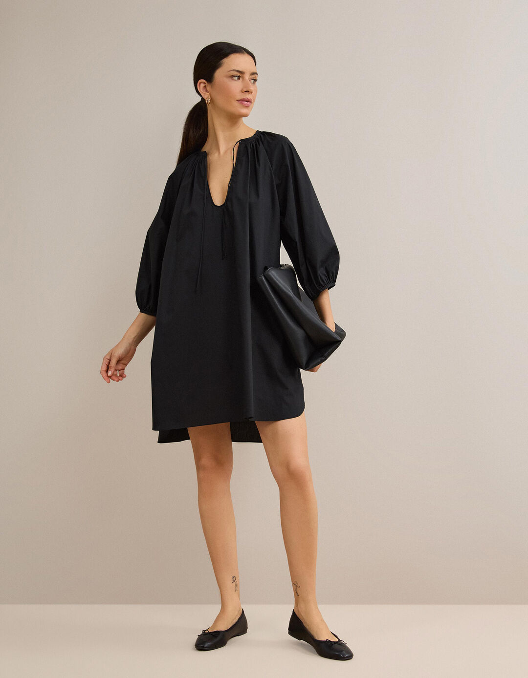 Vestido Curto, Mulher, Preto