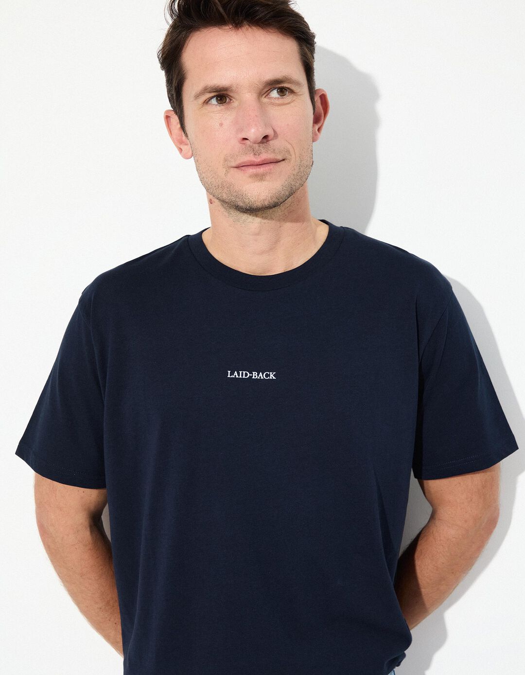 T-shirt 'Relaxed Fit', Homem, Azul Escuro 