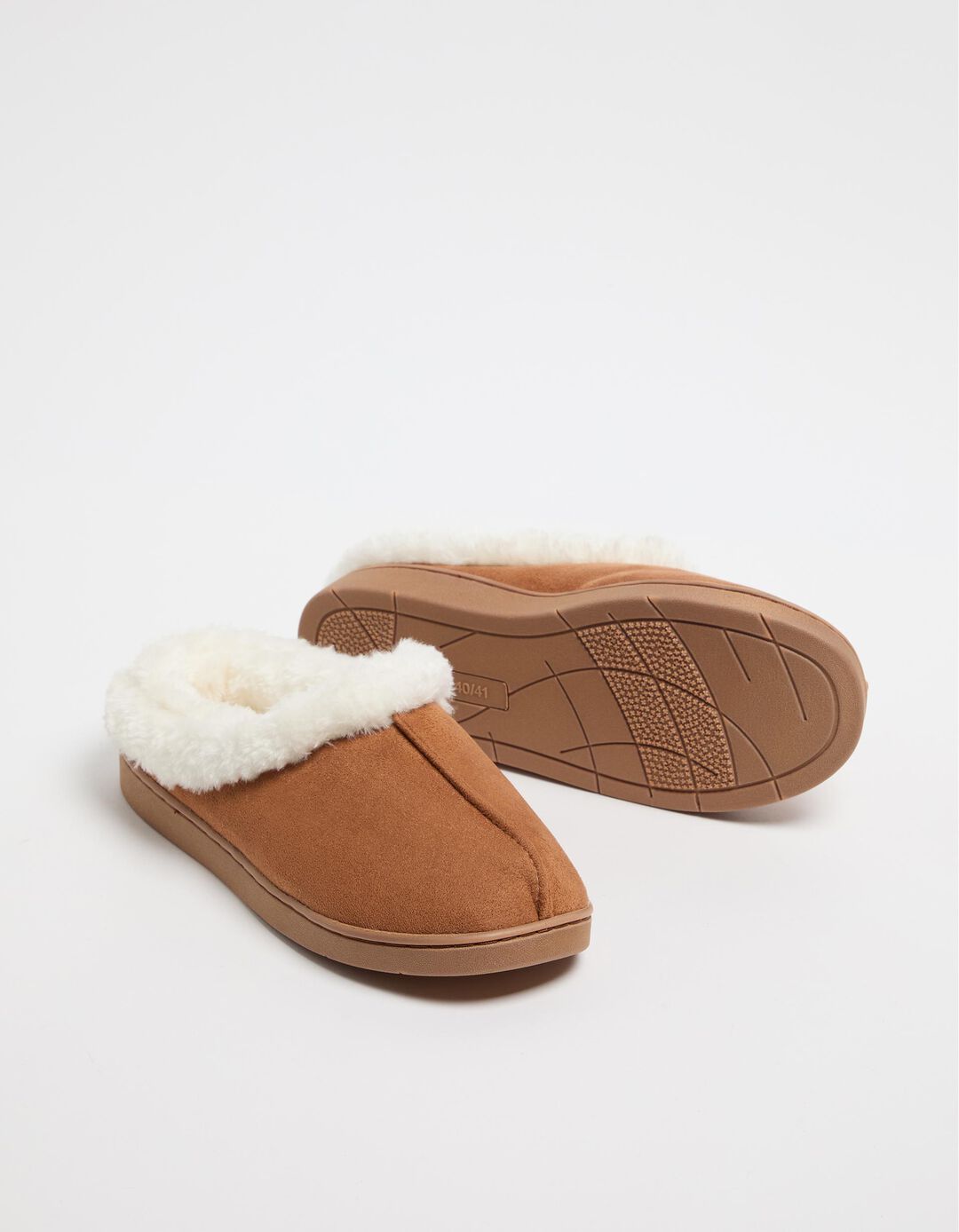 Chinelos Interior Sherpa, Mulher, Bege
