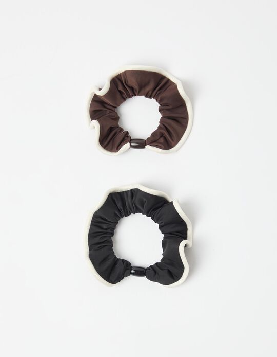 Comprar Online Pack 2 El&aacute;sticos Scrunchies, Mulher, Multicolor 