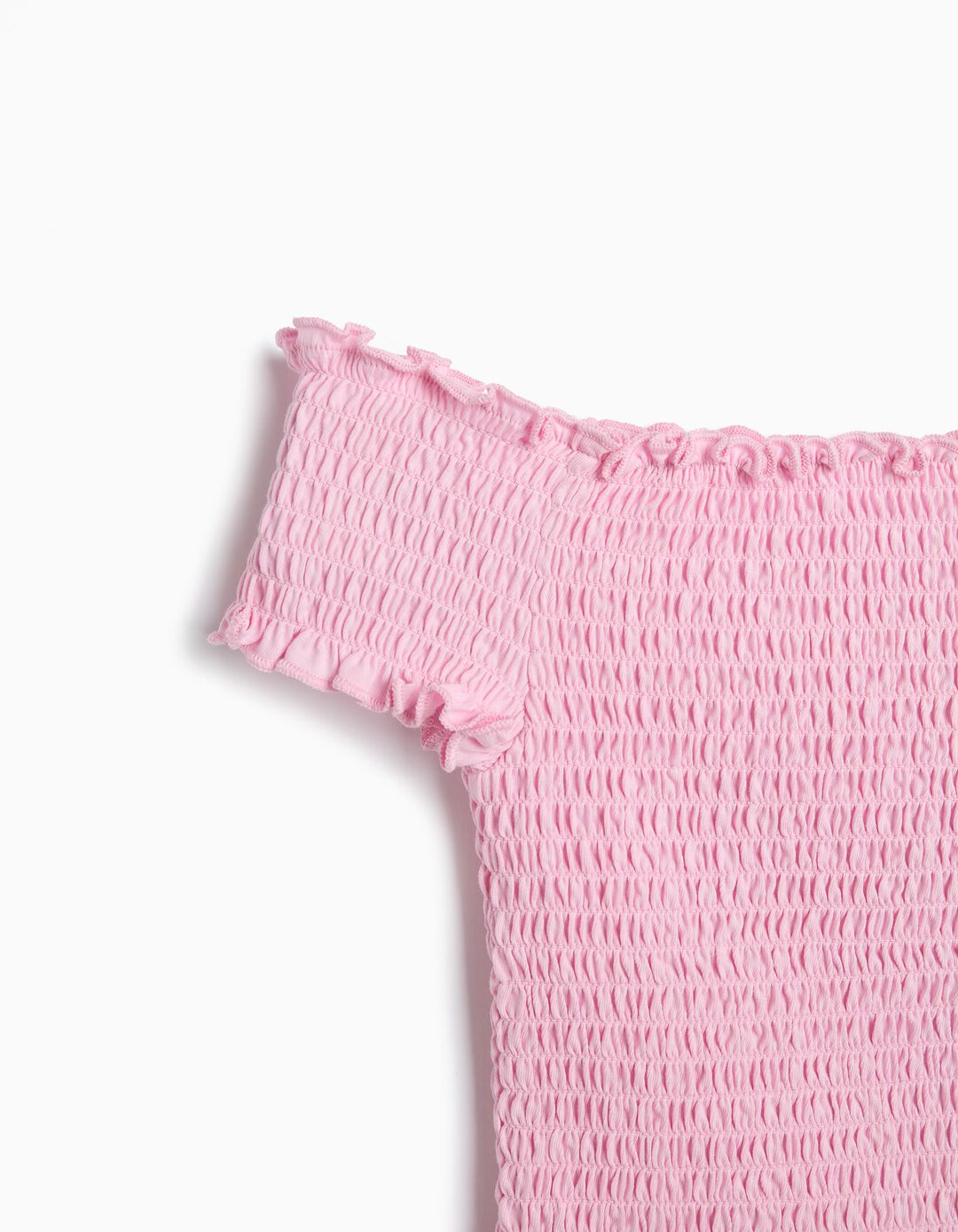 Top Smock, Menina, Rosa Claro