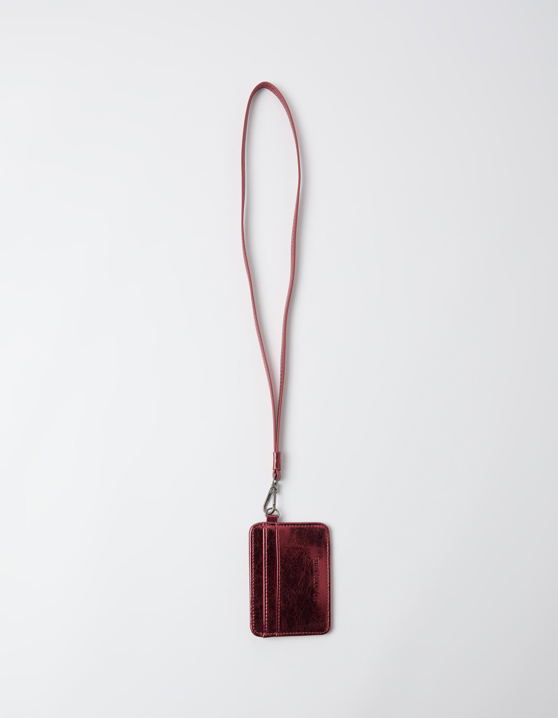 Comprar Online Porta-Cart&otilde;es Efeito Metalizado, Mulher, Vermelho