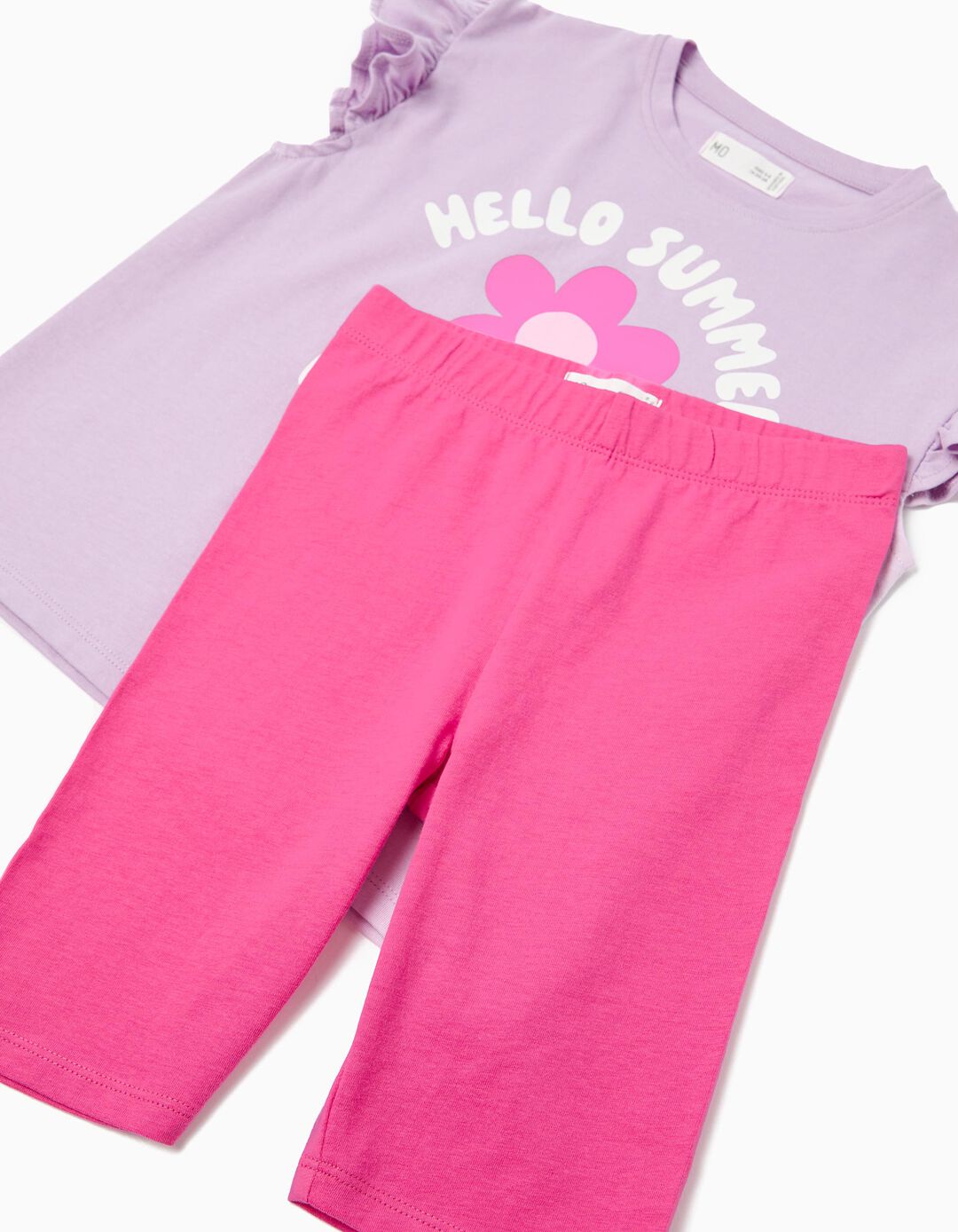 Conjunto T-shirt e Leggings, Menina, Roxo Claro