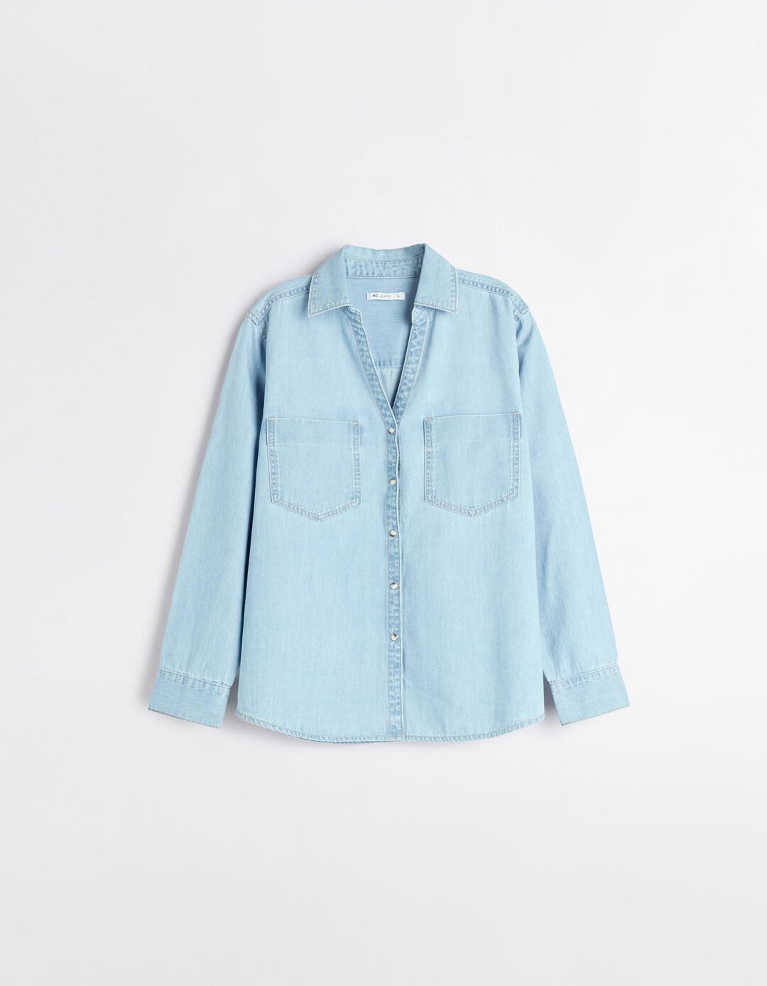 Sobrecamisa de Ganga, Mulher, Azul Claro