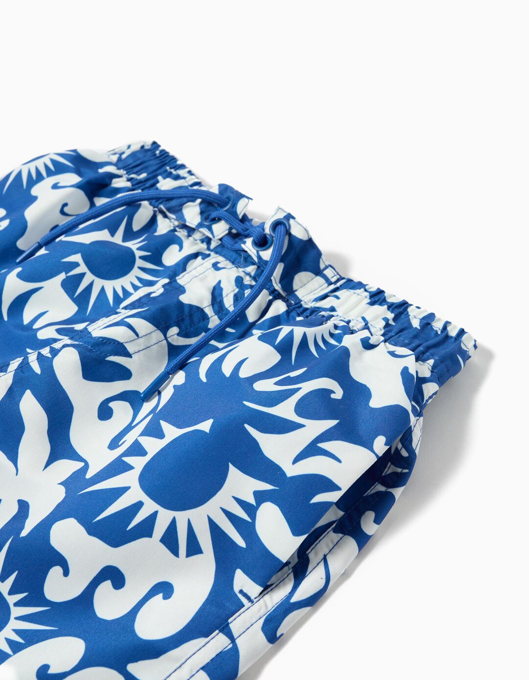 Calções de Banho Estampados, Menino, Azul