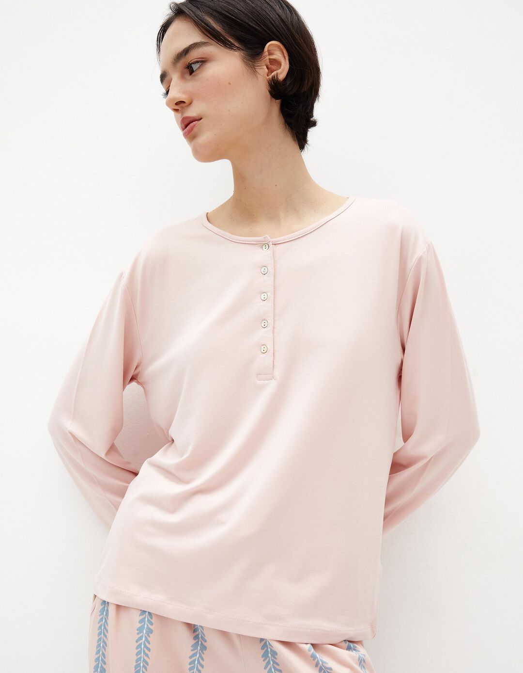 Pijama Jersey, Mulher, Rosa Claro