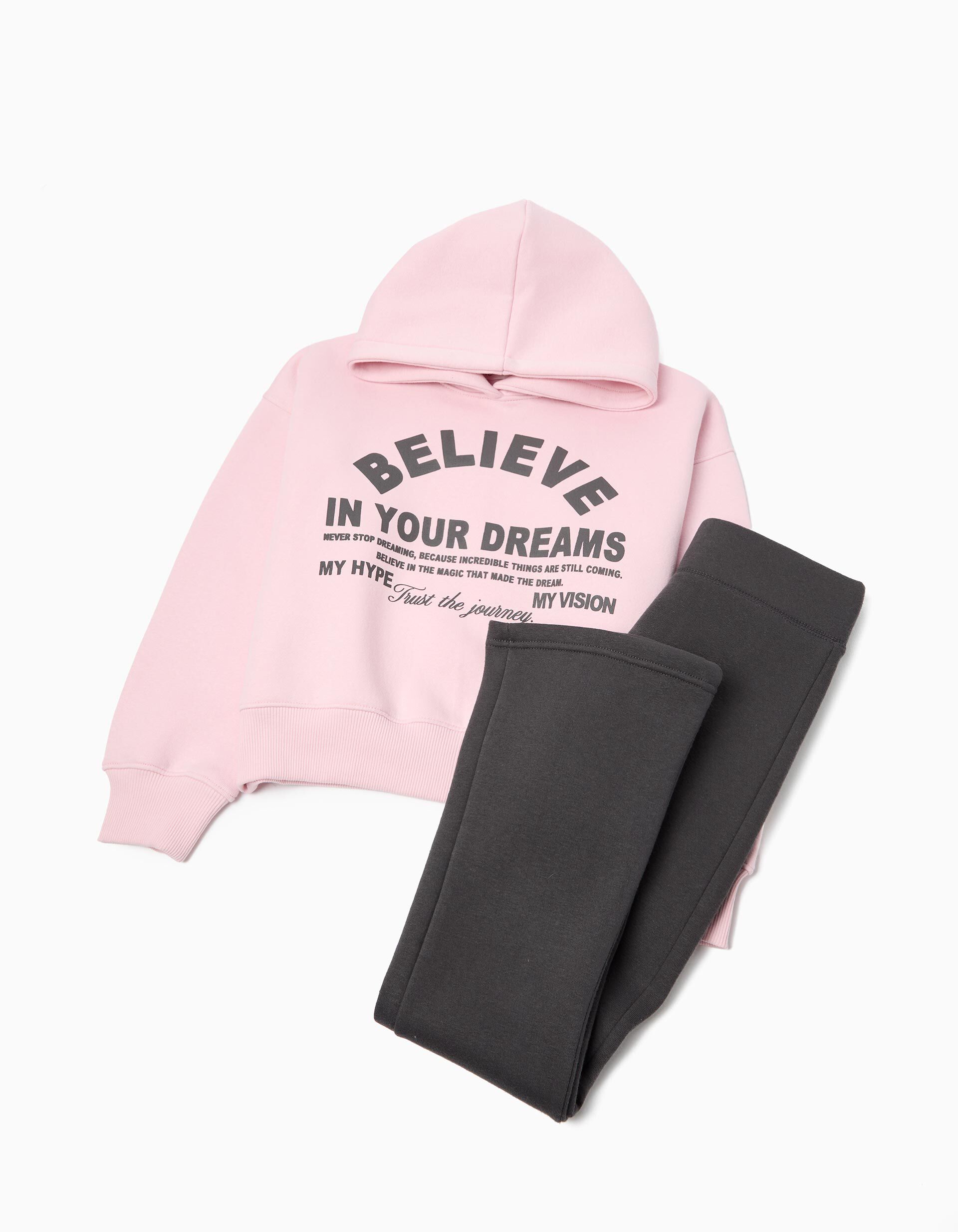 Comprar Online Conjunto de Jogging, Menina, Cinzento Escuro