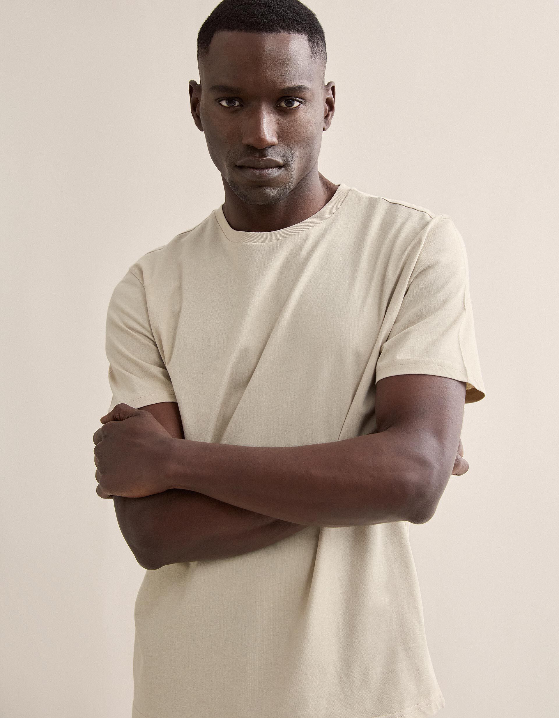 Comprar Online T-shirt, Homem, Bege Claro