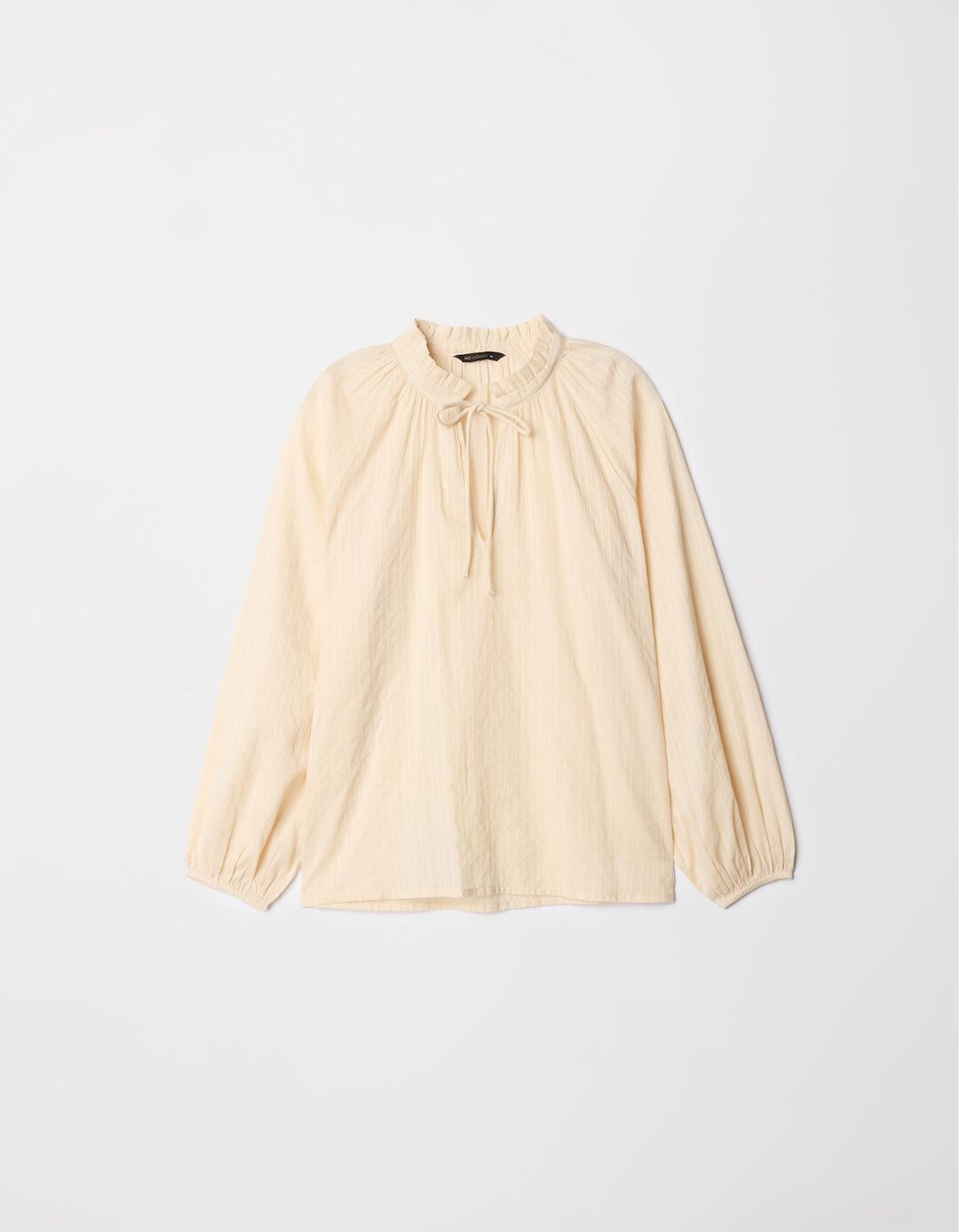 Blusa Rústica de Manga Comprida, Mulher, Bege