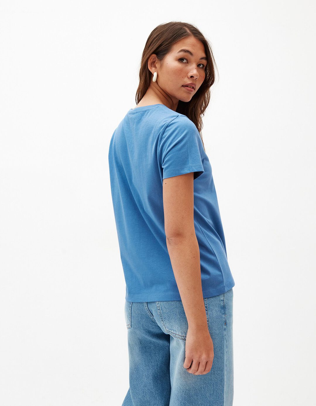 T-shirt Estampado, Mulher, Azul