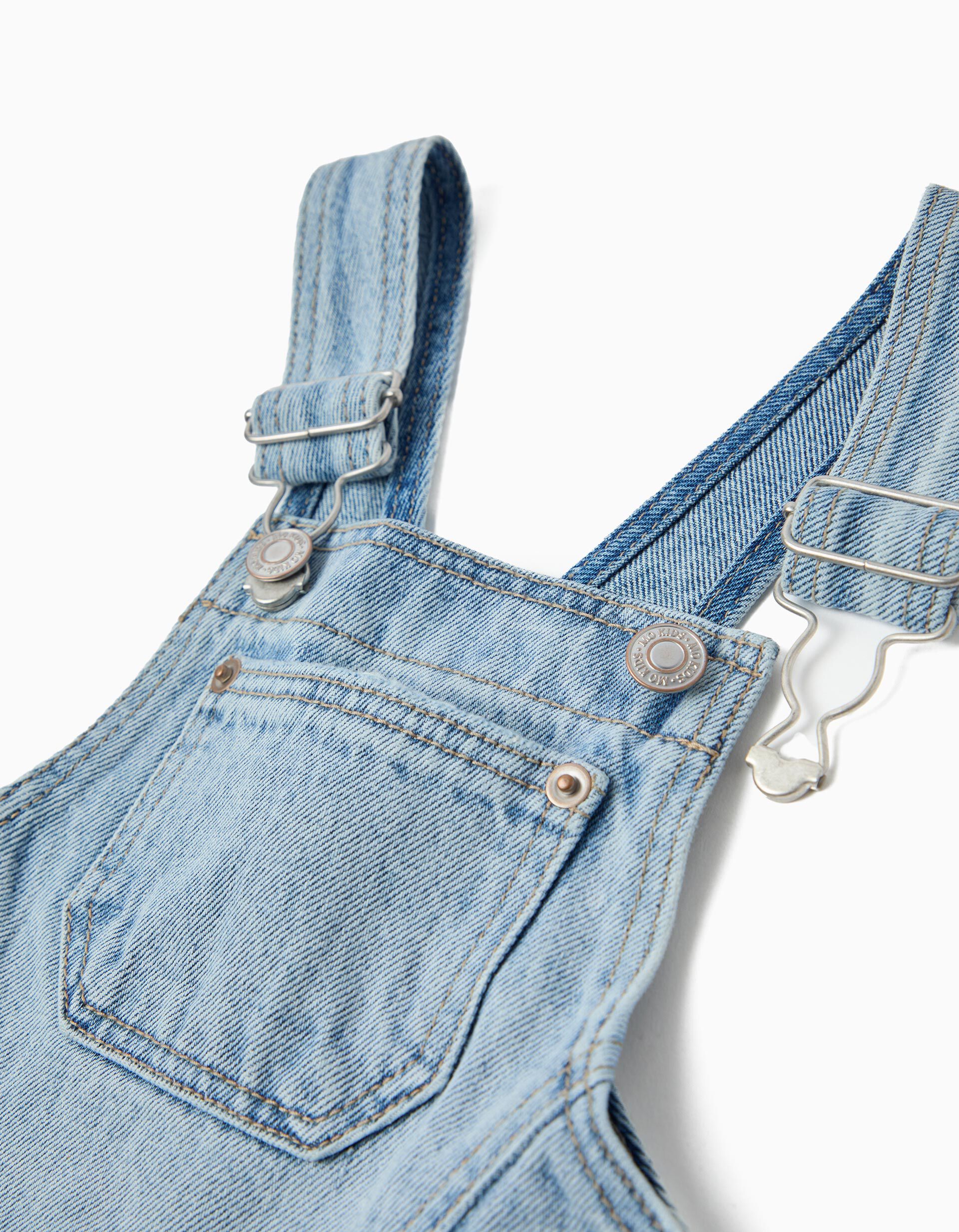 Comprar Online Saia Jardineira, Menina, Azul Claro