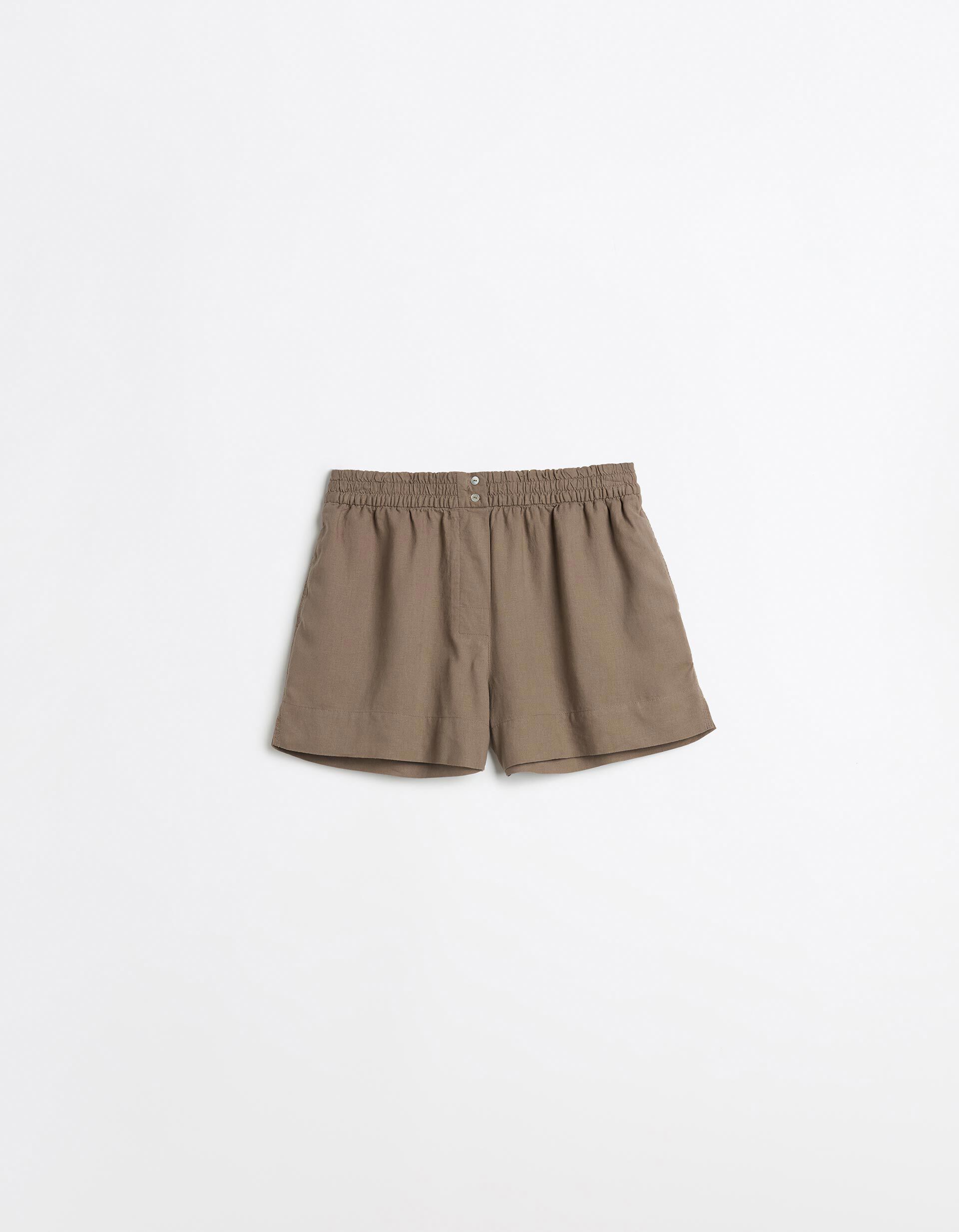 Comprar Online Cal&ccedil;&otilde;es com Linho, Mulher, Bege Escuro