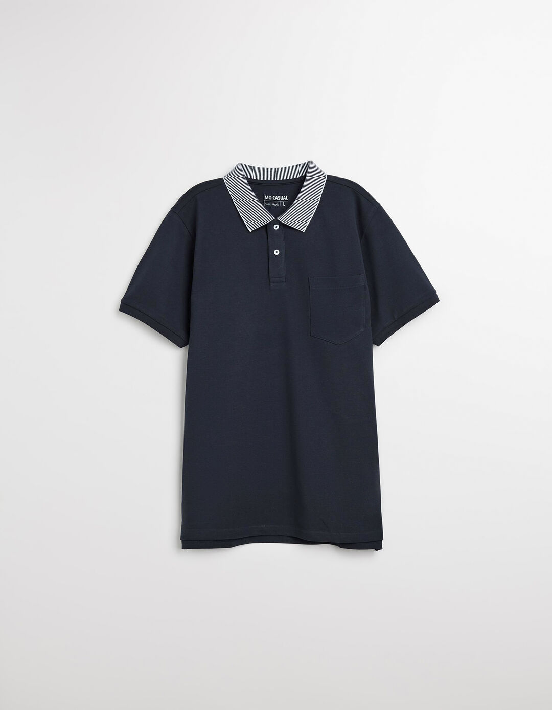 Polo Piquet Manga Curta, Homem, Azul Escuro