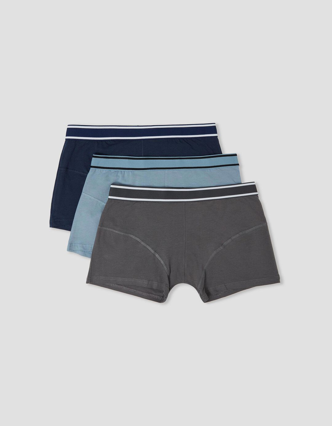 3 Boxers Lisos, Homem, Multicor