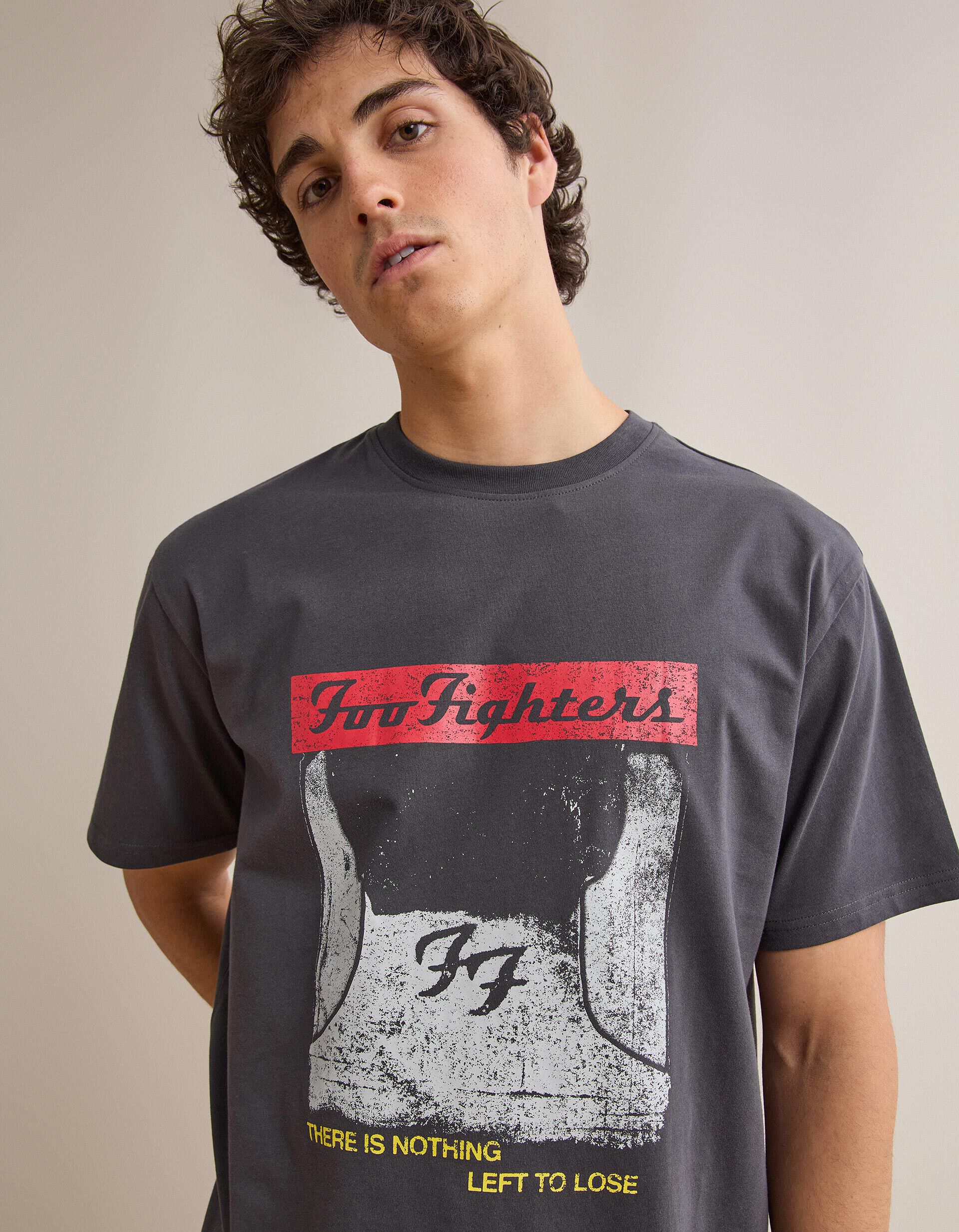 Comprar Online T-shirt Foo Fighters, Homem, Cinzento Escuro