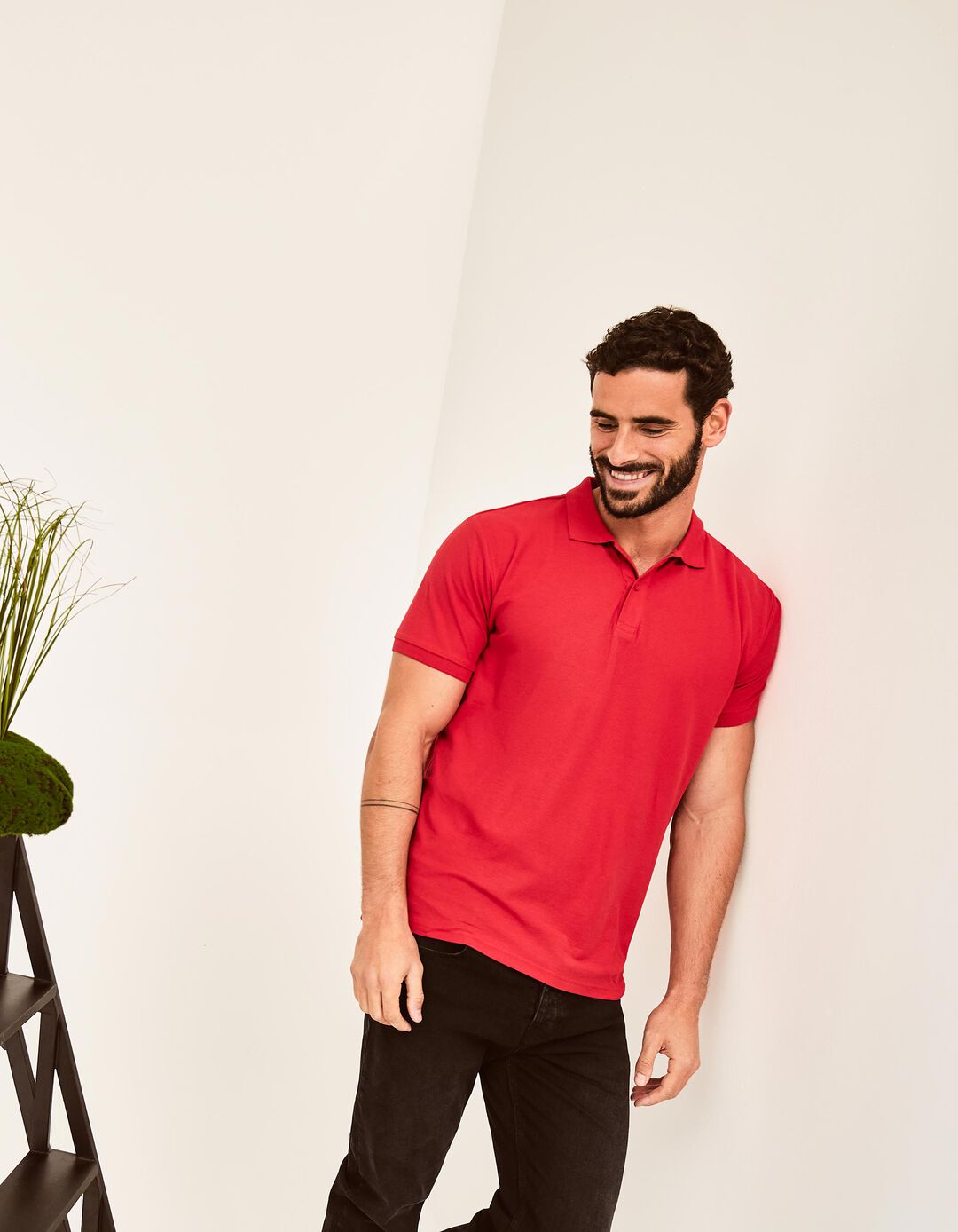 Polo Piquet Manga Curta, Homem, Vermelho