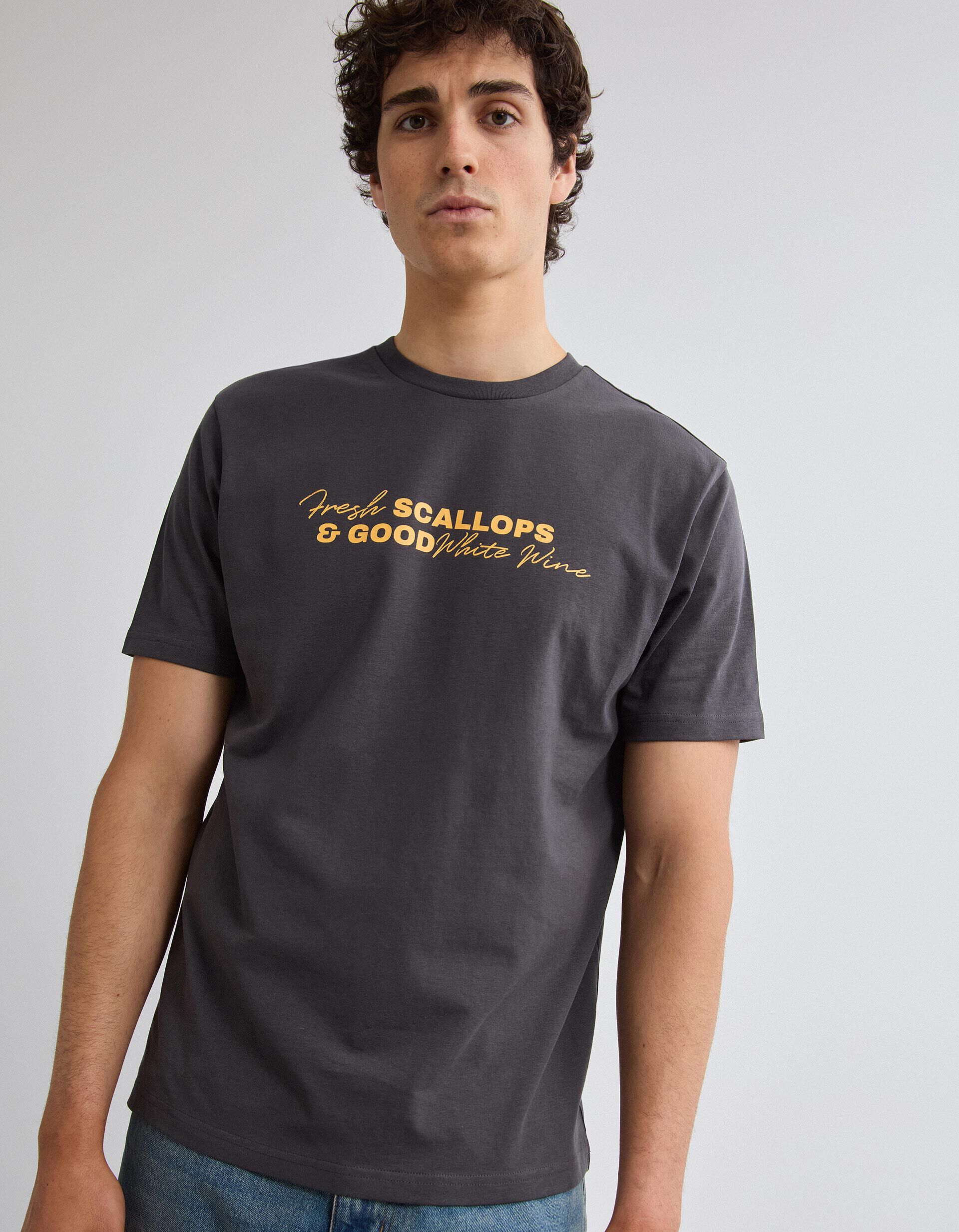 Comprar Online T-shirt Jersey, Homem, Cinzento Escuro