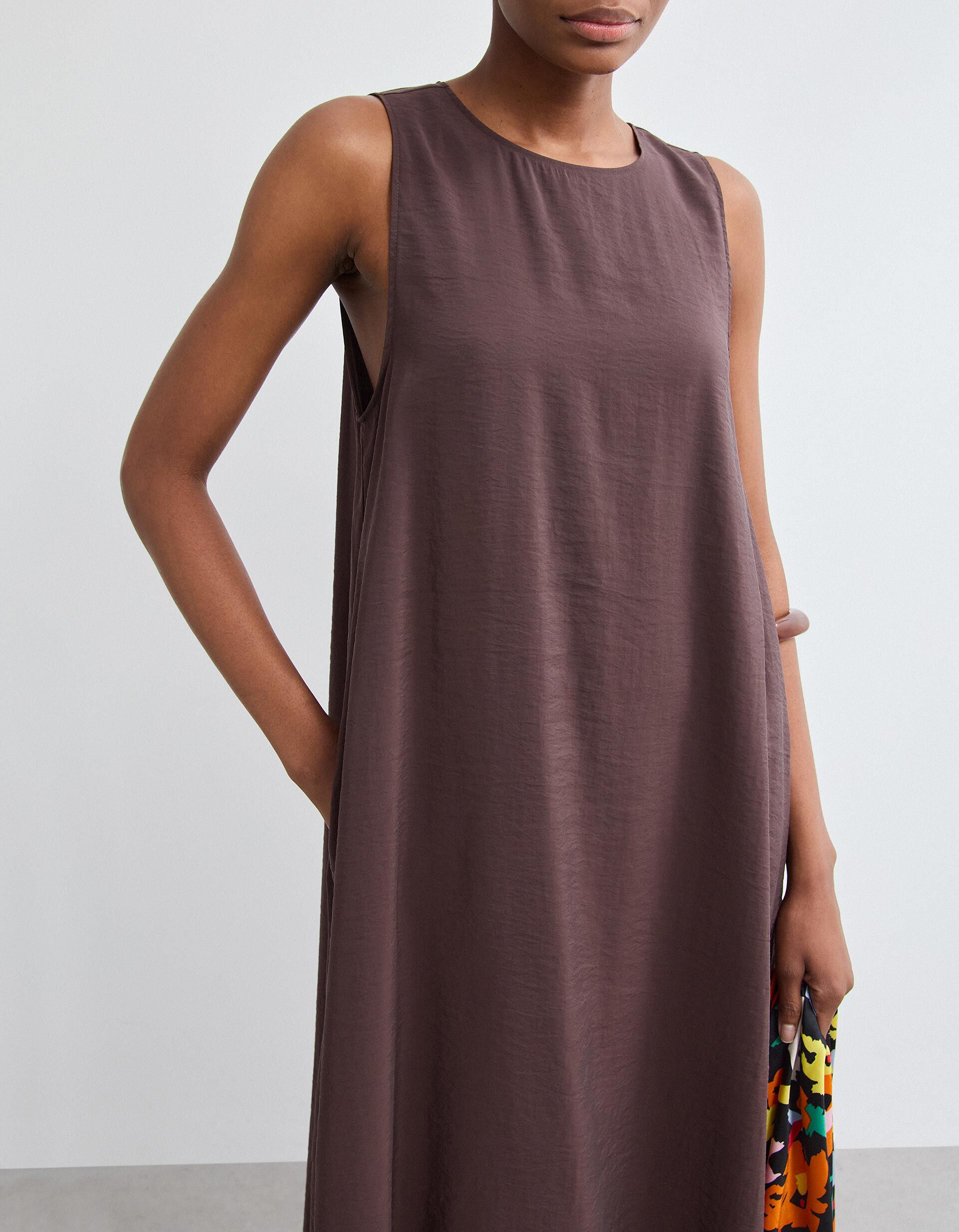 Comprar Online Vestido Modal, Mulher, Castanho