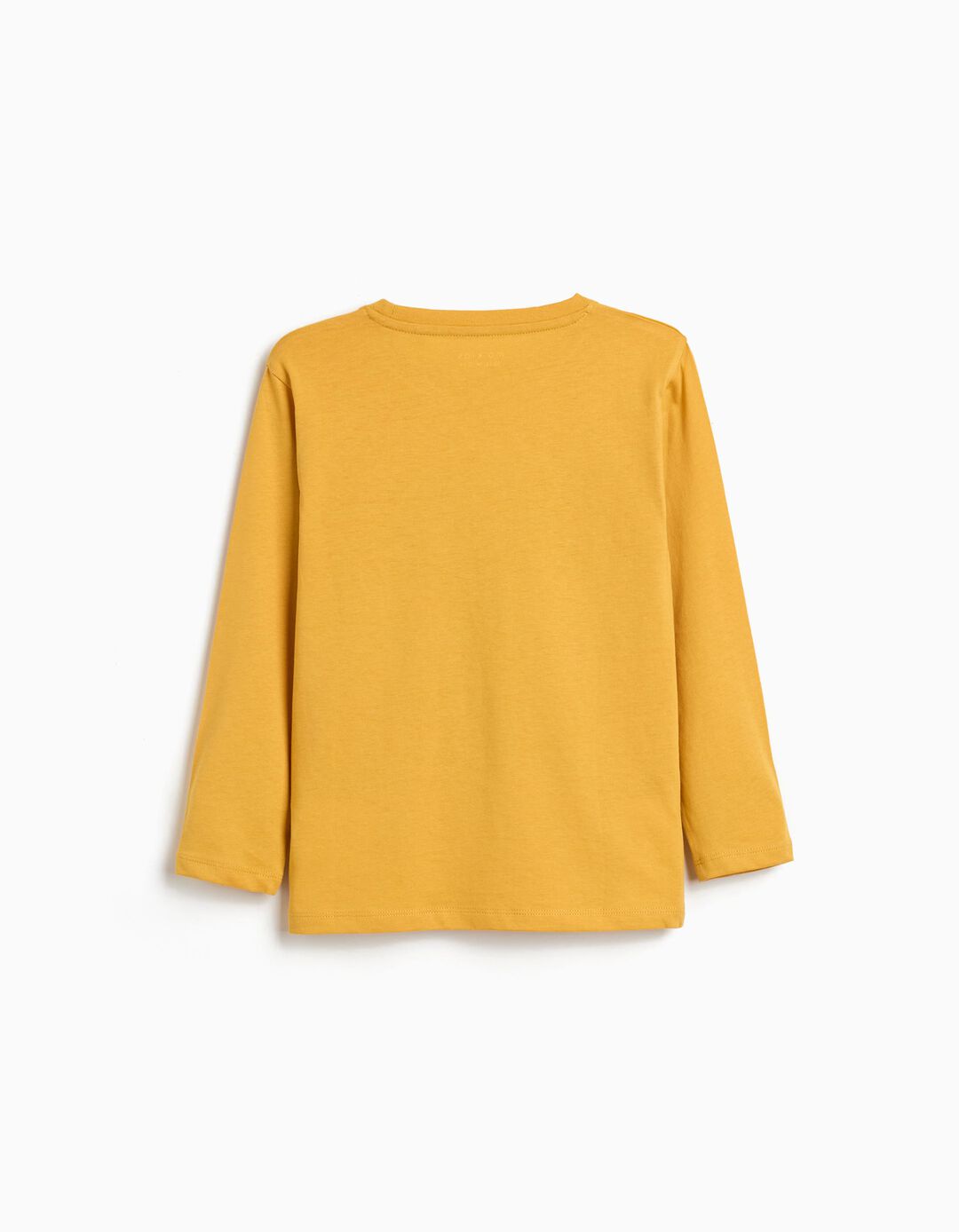 T-shirt Manga Comprida Estampado, Menino, Amarelo