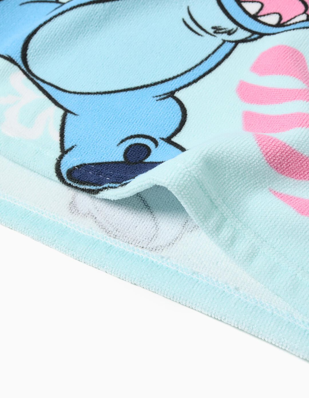 Poncho 'Stitch', Menina, Azul Claro