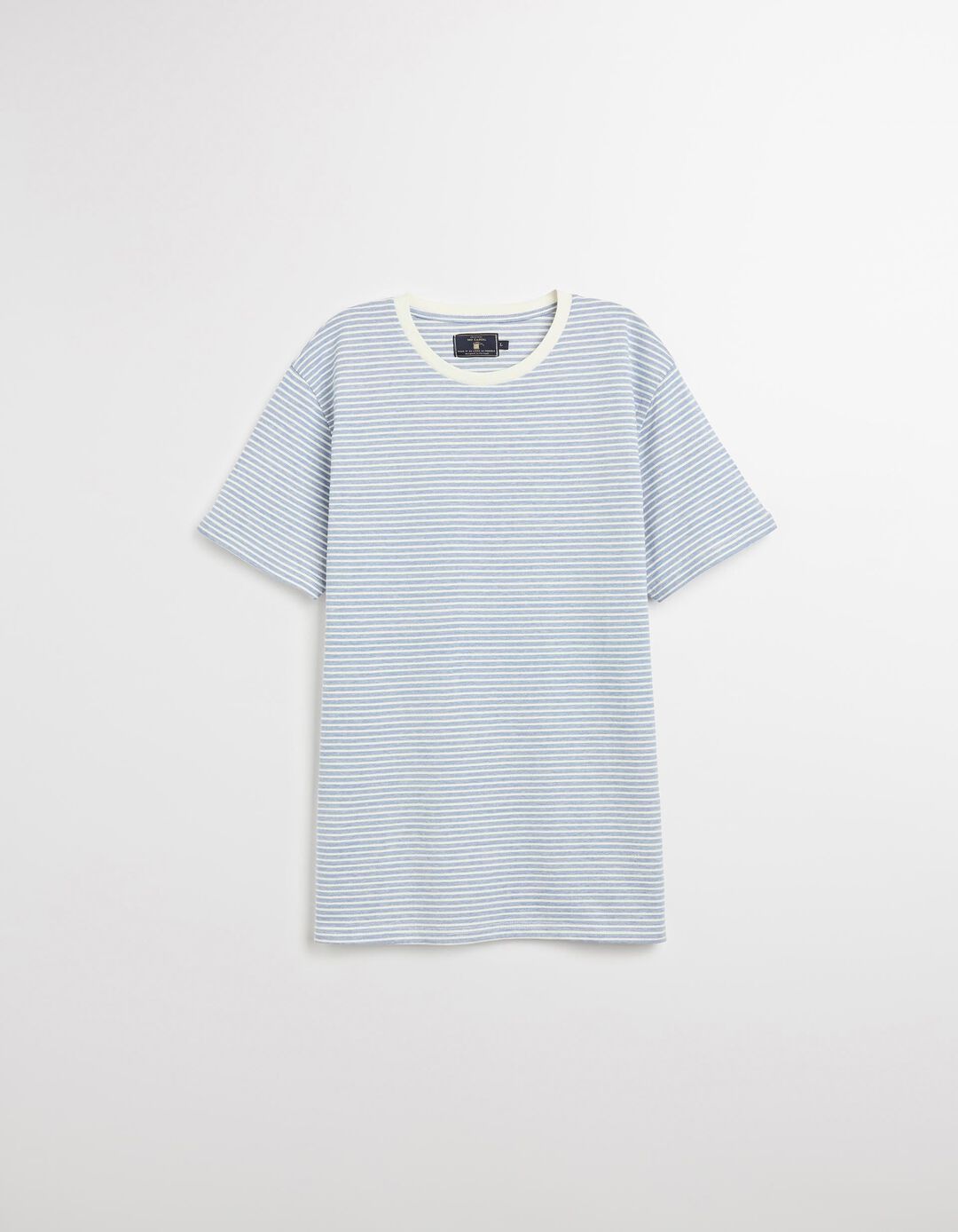T-shirt Riscas, Homem, Azul Escuro