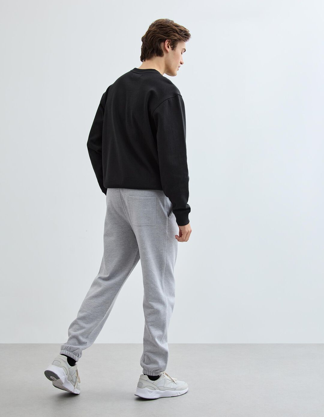 Cal&ccedil;as Jogging de Felpa, Homem, Cinzento Claro