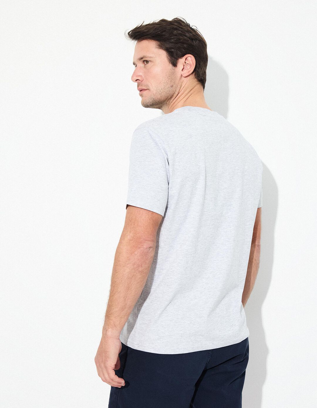 T-shirt Jersey, Homem, Cinzento Claro 