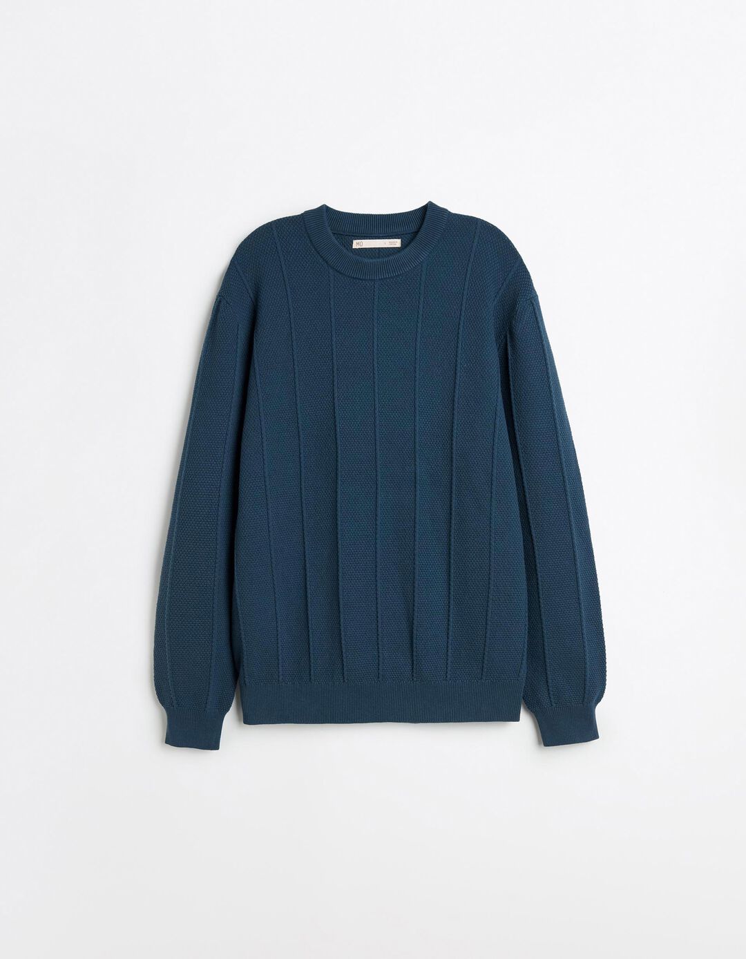 Camisola de Malha Jacquard, Homem, Azul Escuro