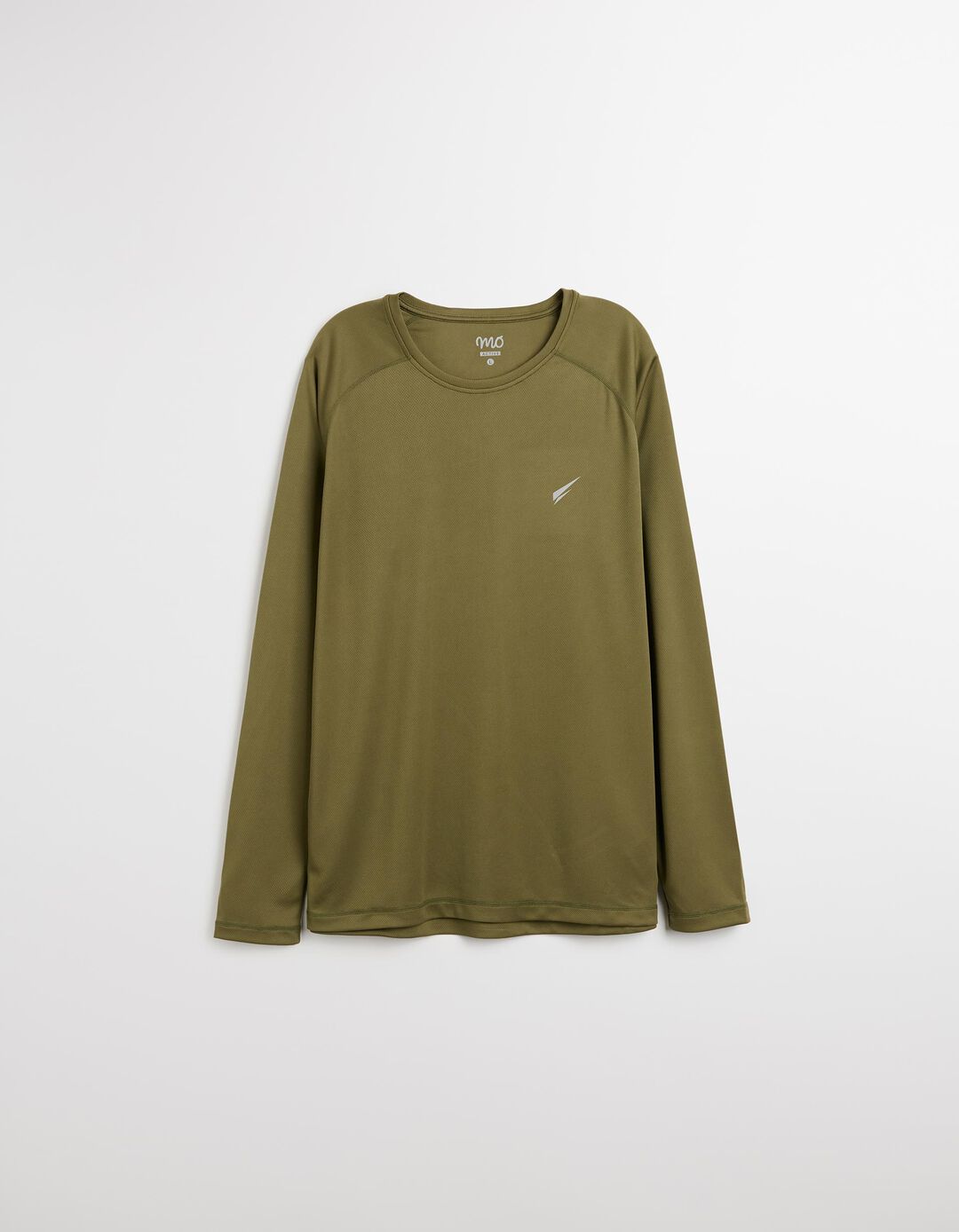 T-shirt Manga Comprida de Desporto, Homem, Verde Escuro