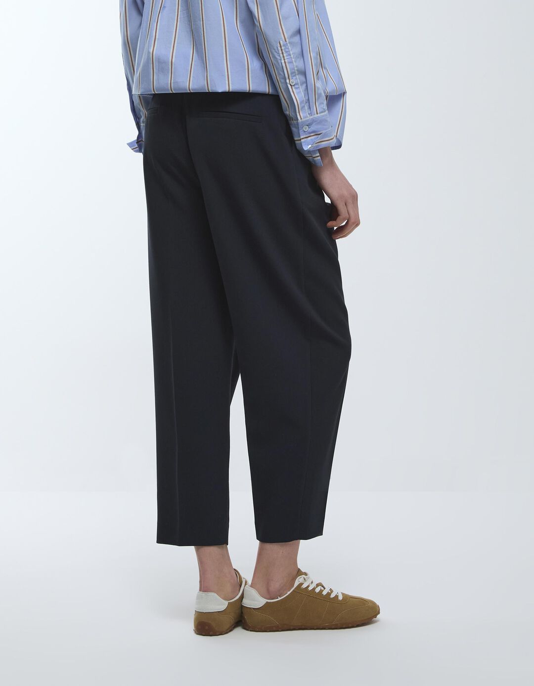 Cal&ccedil;as, Mulher, Azul Escuro