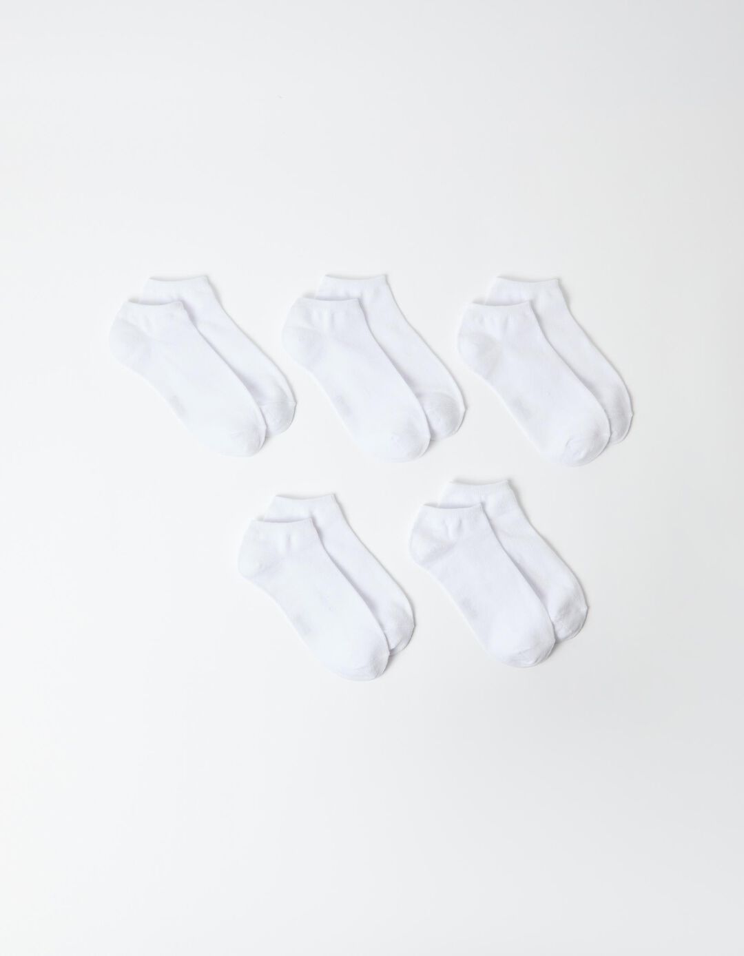 Pack 5 Pares de Meias, Homem, Branco