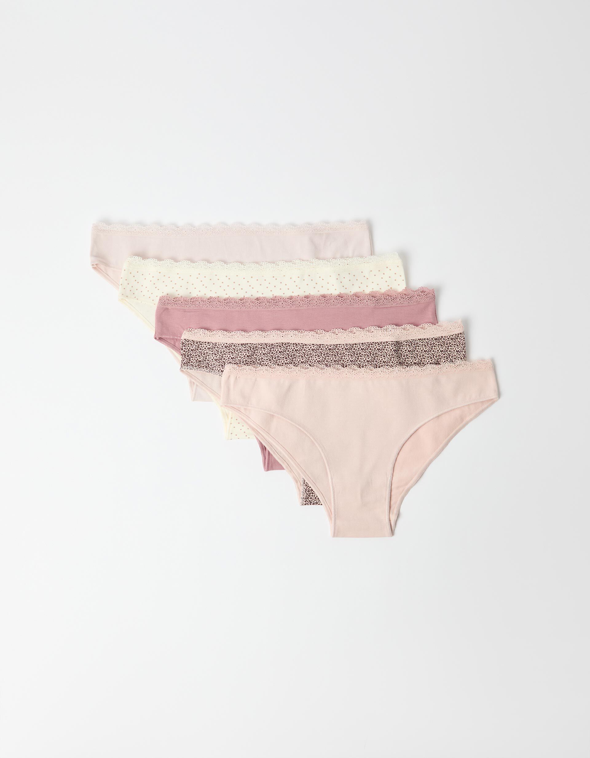 Comprar Online Pack 5 Cuecas Brief, Mulher, Rosa