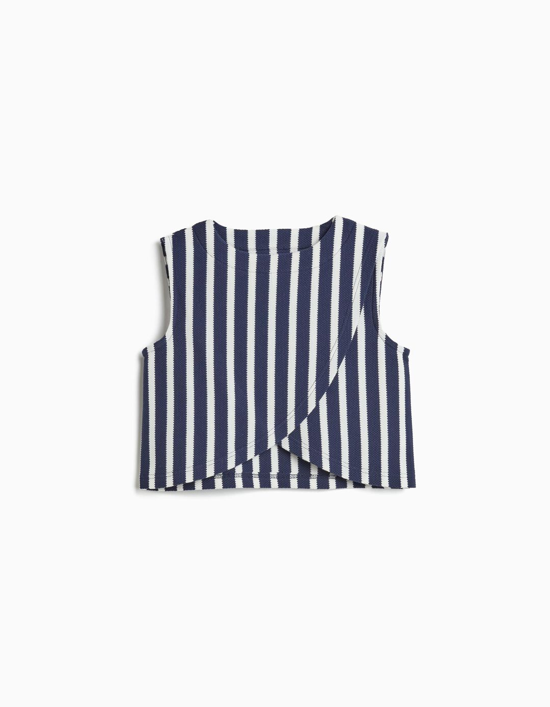 Top Riscas, Menina, Azul Escuro