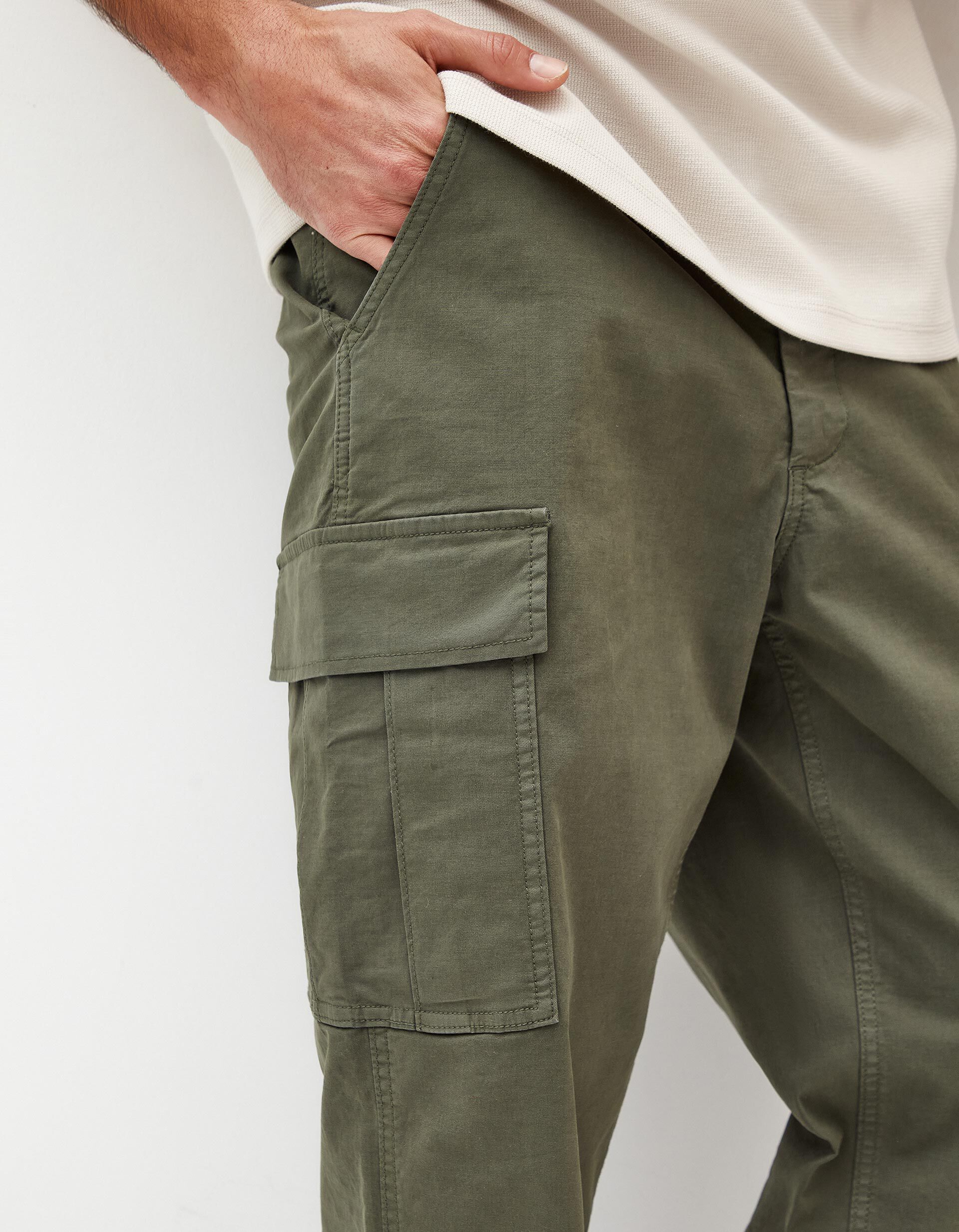 Comprar Online Cal&ccedil;as Cargo, Homem, Verde Escuro