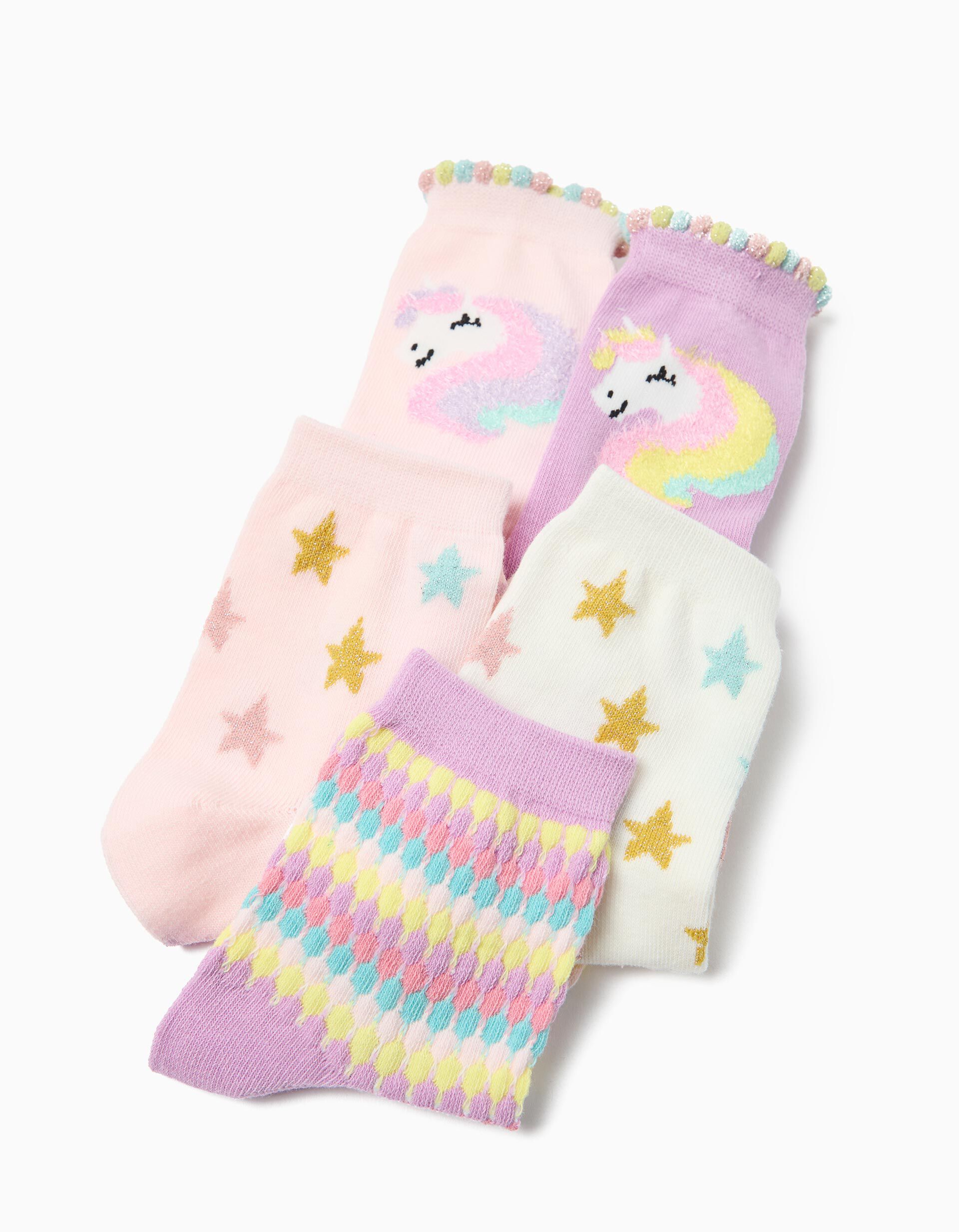 Comprar Online Pack 5 Pares de Meias, Menina, Multicor