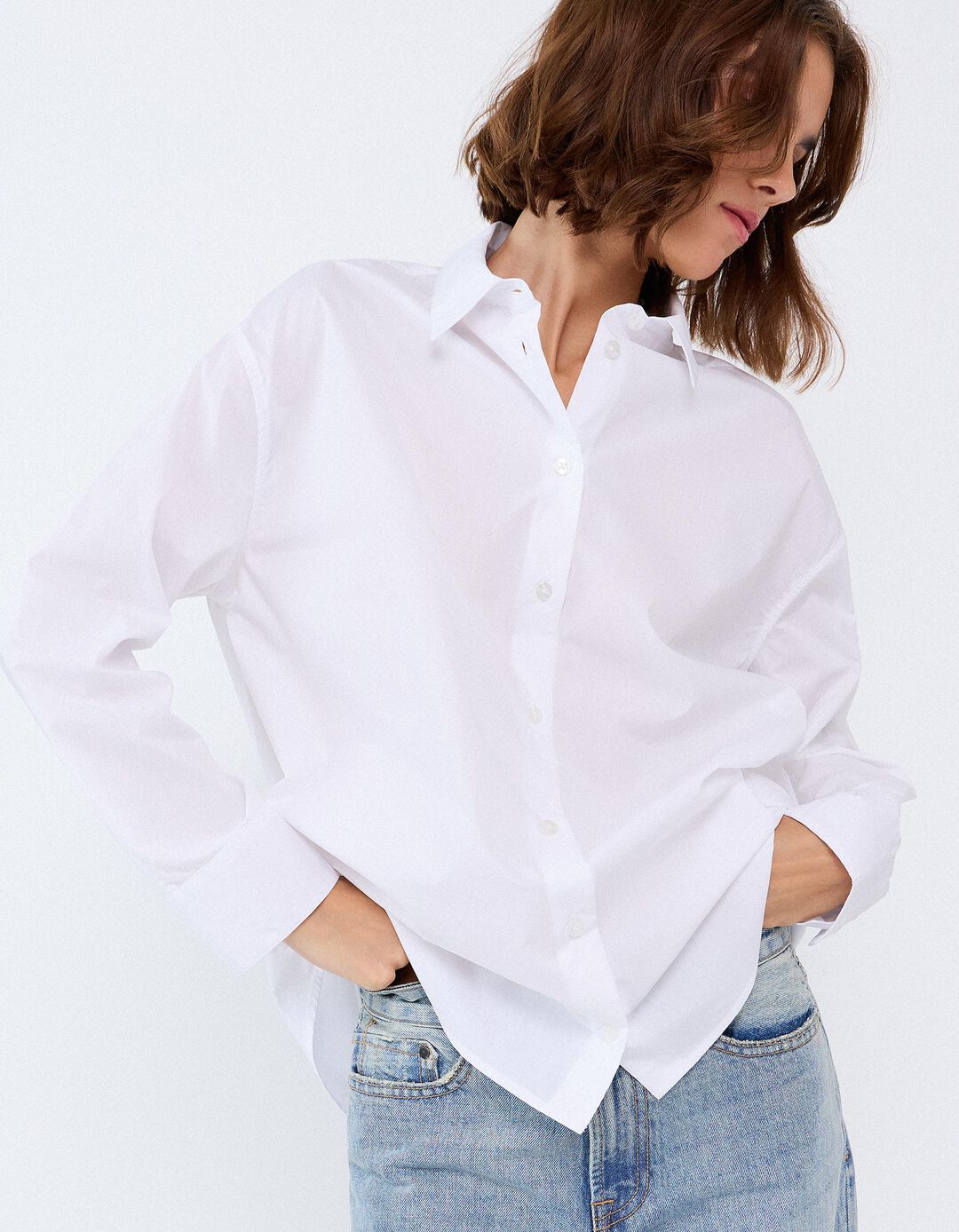 Camisa, Mulher, Branco