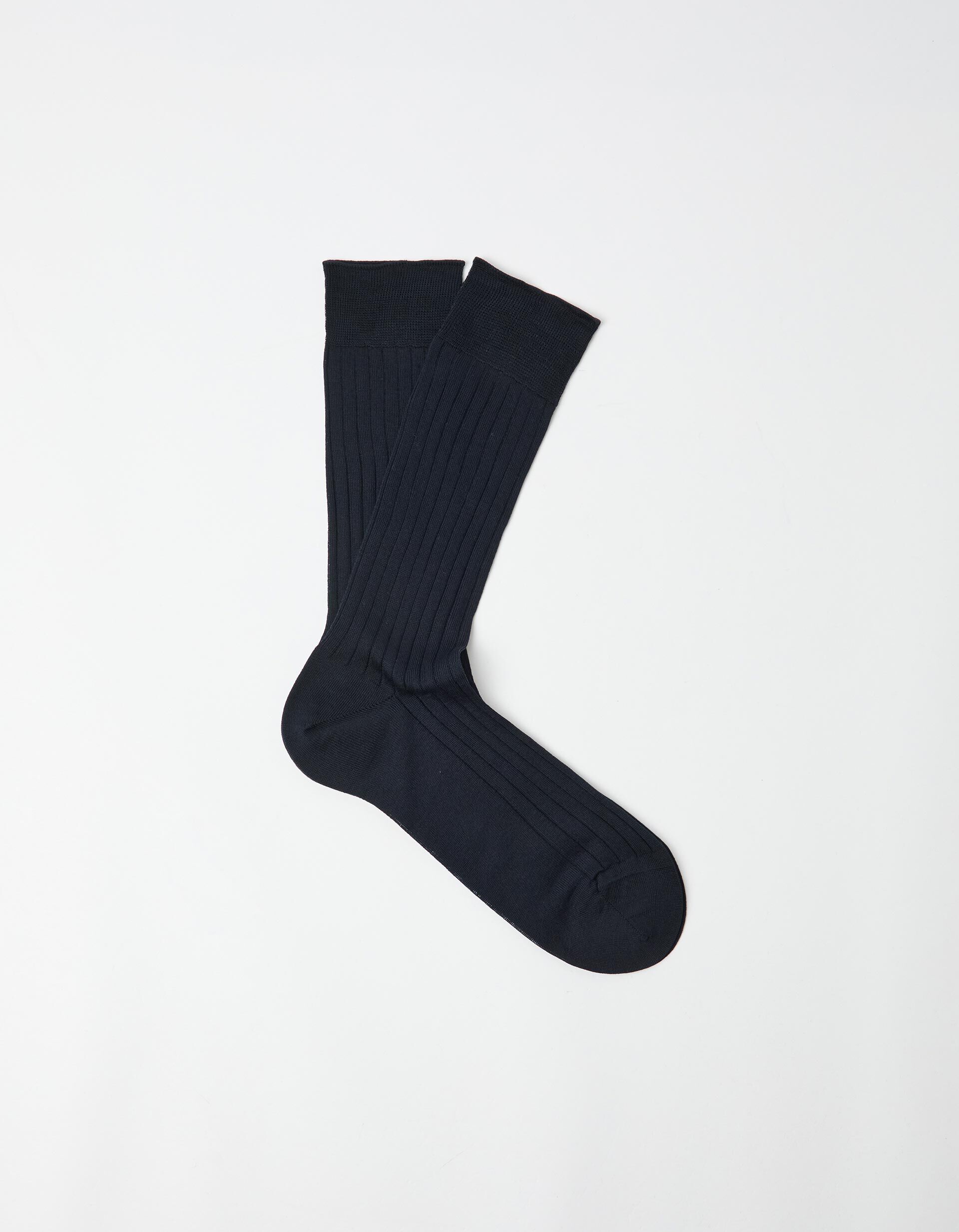 Comprar Online Meias Caneladas, Homem, Azul Escuro