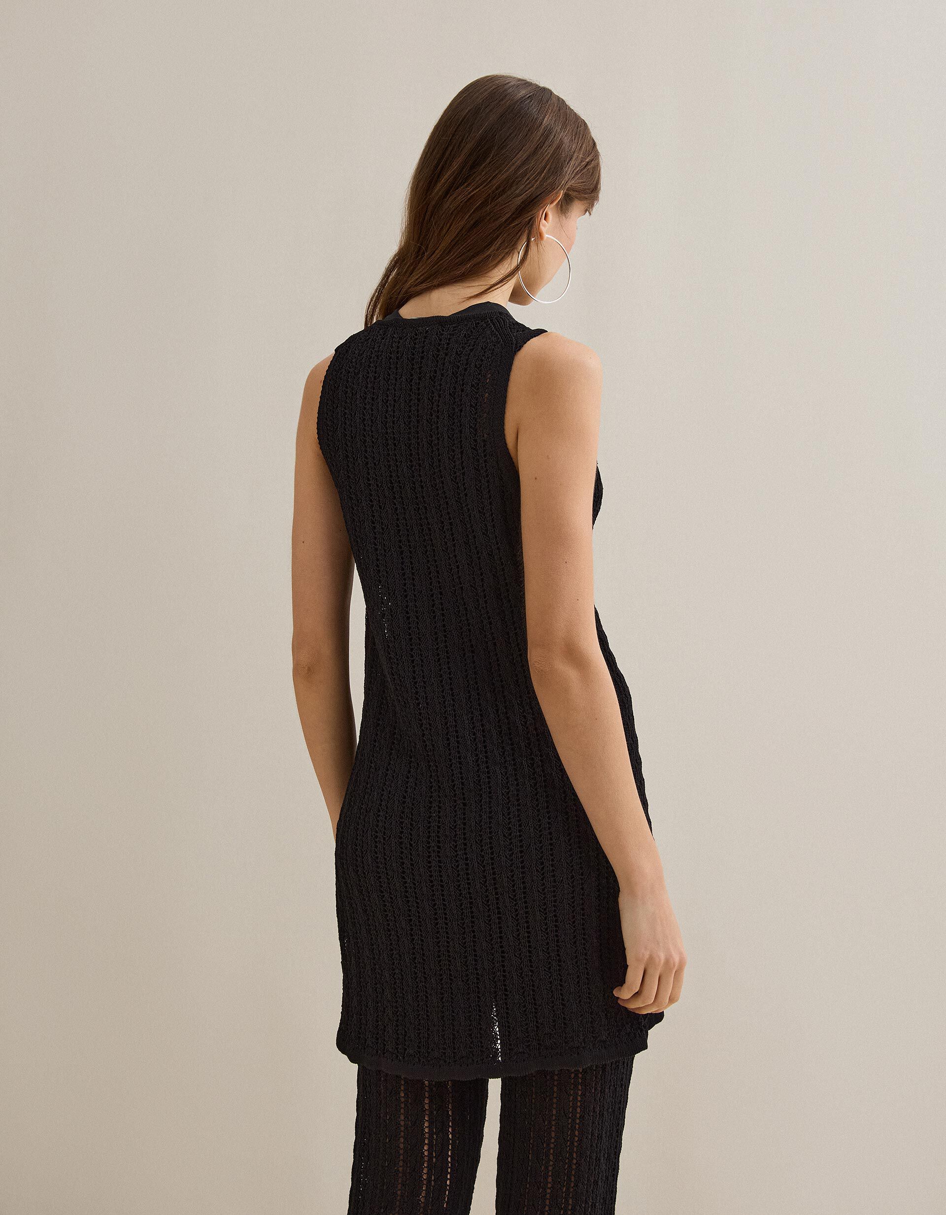 Comprar Online Colete Malha Tricotada, Mulher, Preto