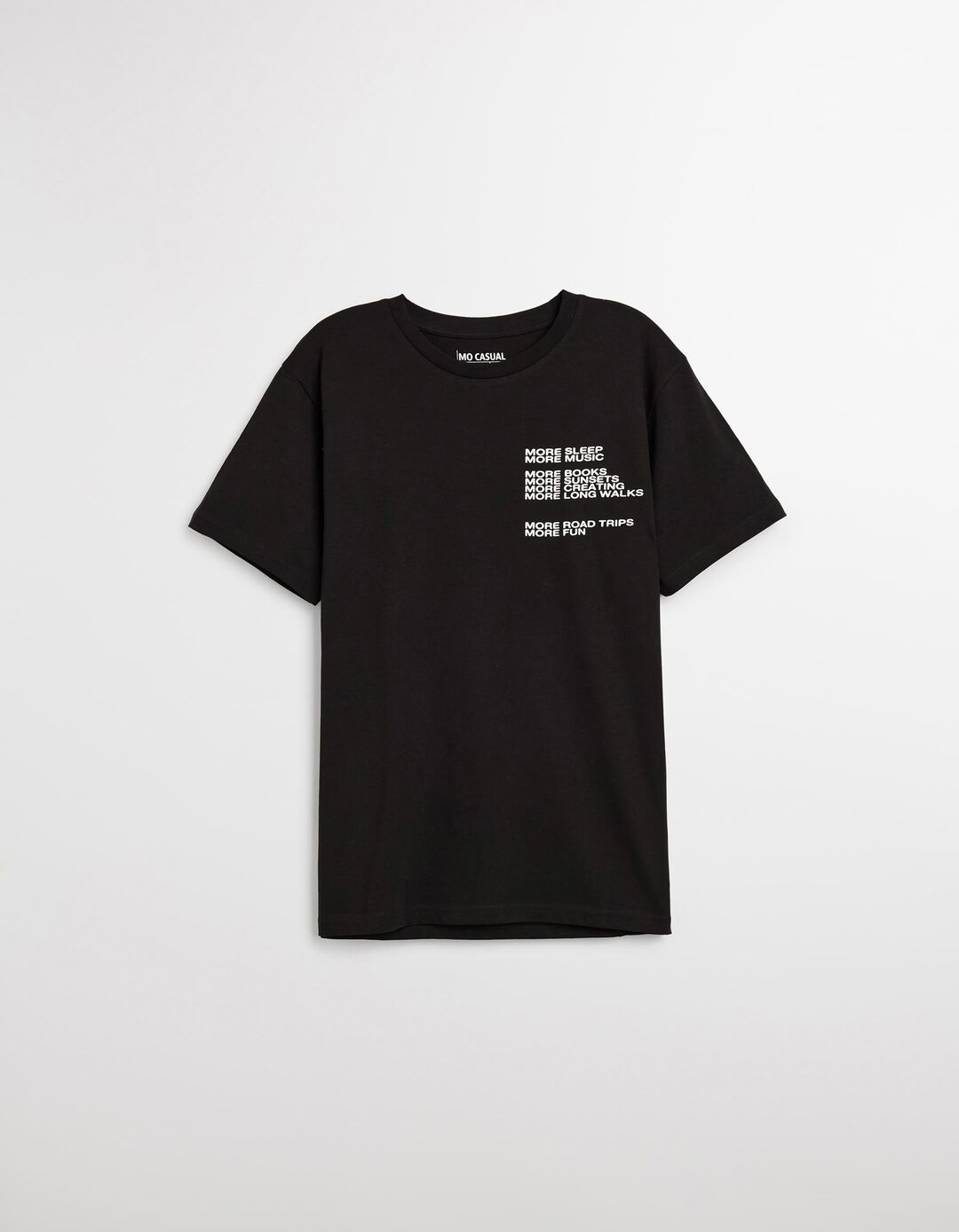 T-shirt Print, Homem, Preto