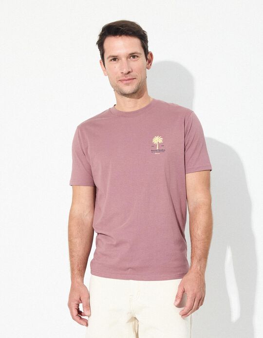 Comprar Online T-shirt Jersey, Homem, Rosa Escuro