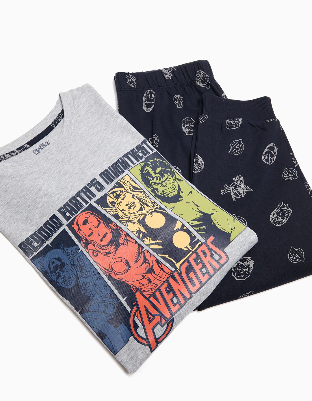 Pijama, Menino, Cinzento