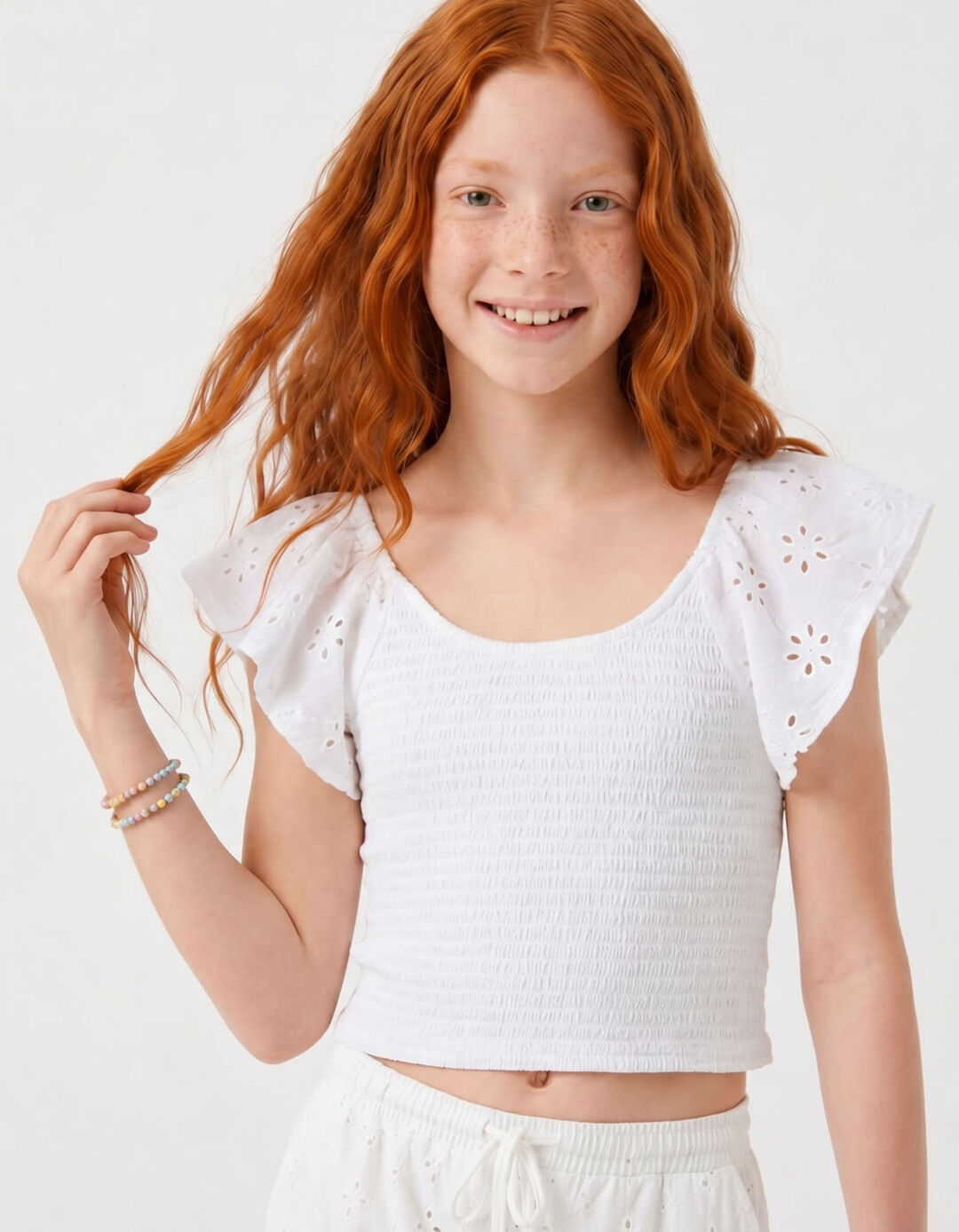 Blusa, Menina, Branco