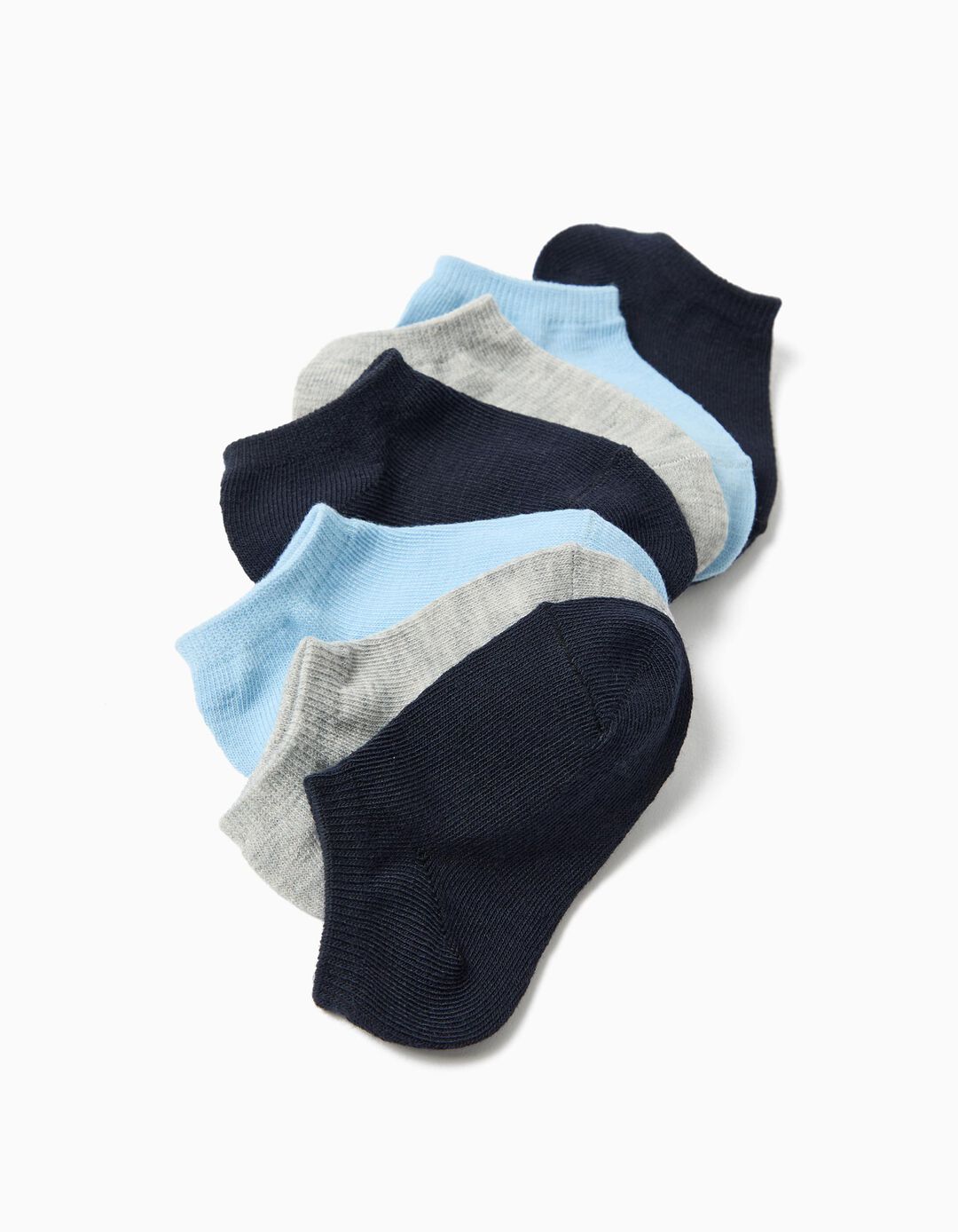 Pack 7 Pares de Meias Tornozelo, Menino, Multicor