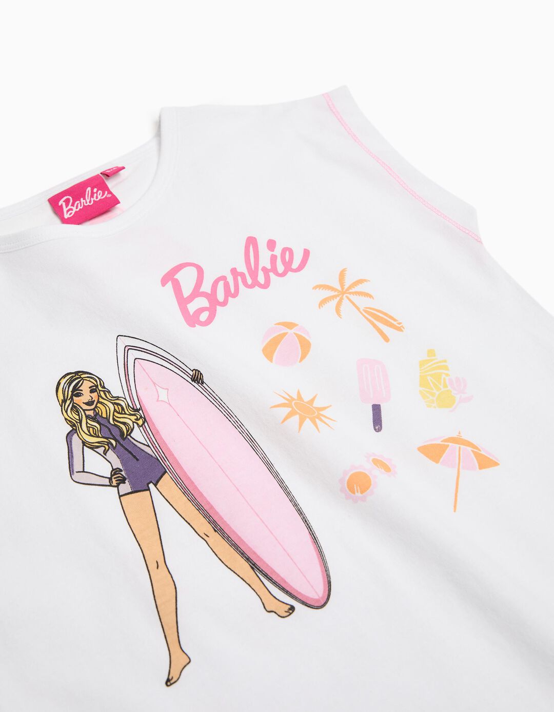 T-shirt 'Barbie', Menina, Branco