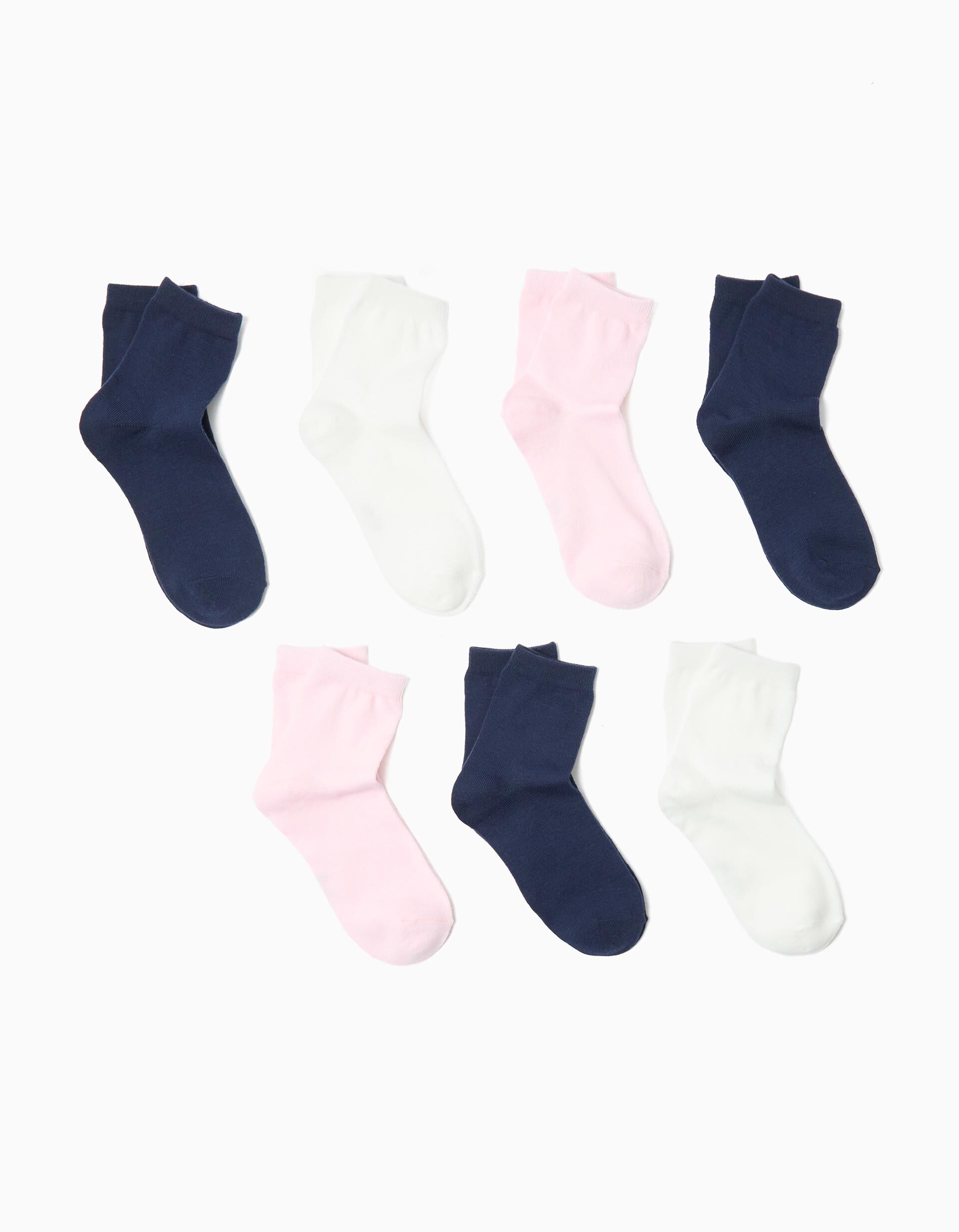 Comprar Online Pack 7 Pares de Meias, Menina, Multicor