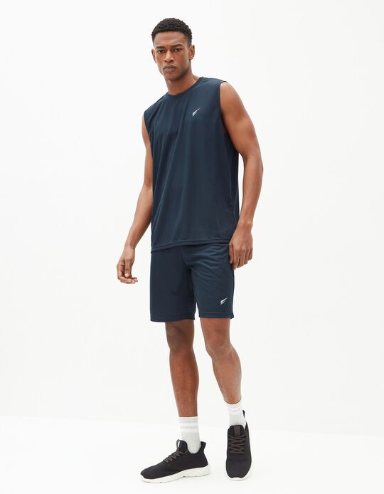 Comprar Online Calções de Desporto, Homem, Azul Escuro